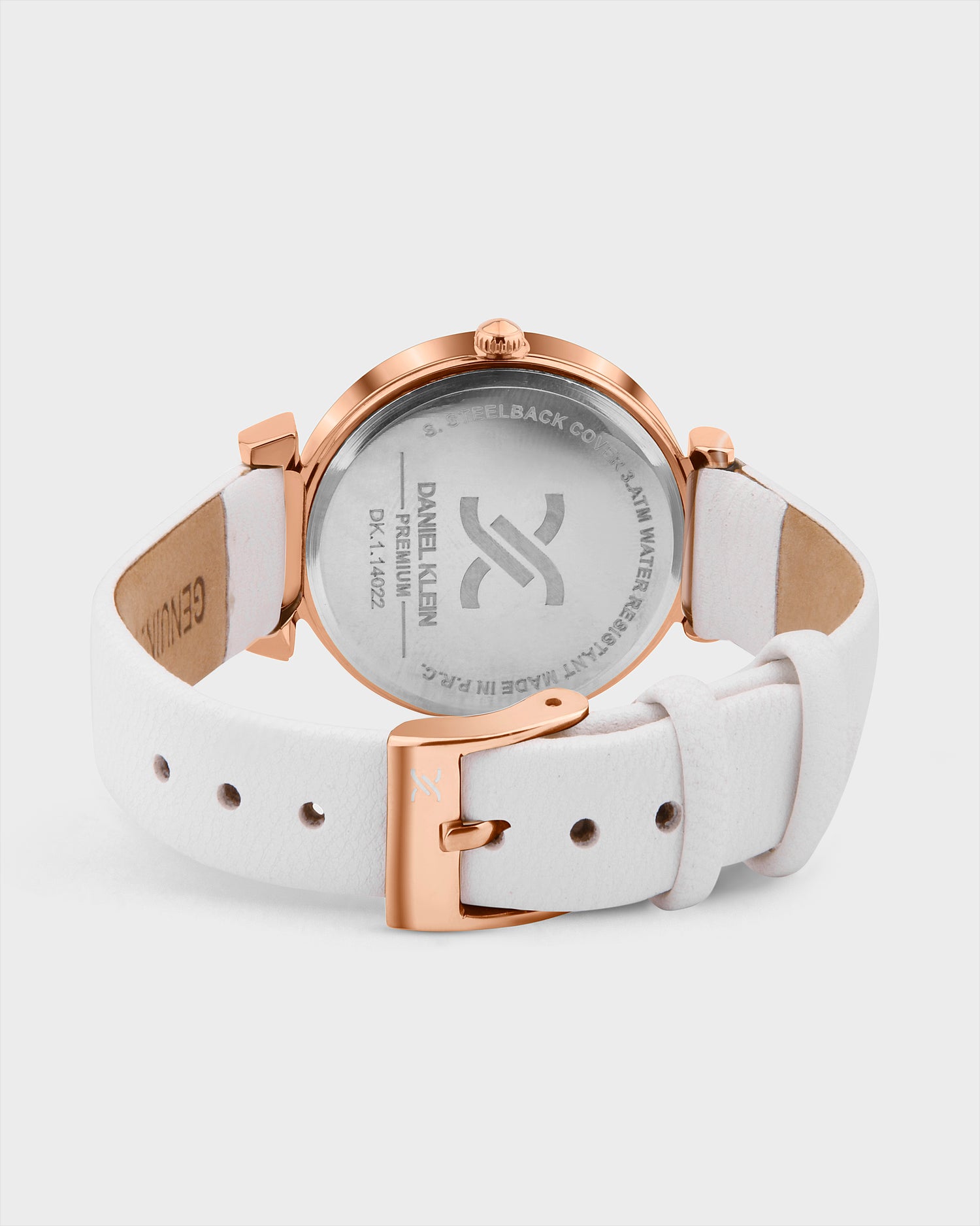 White Minimal Strap with Bow Shape Lug Women Premium Watch
