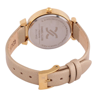 Beige Strap with Bow Shape Lug Women Premium Watch