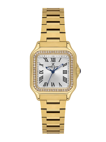 Daniel klein Premium Lady Silver Sunray Dial Stainless Steel Watch DK.1.14040-3