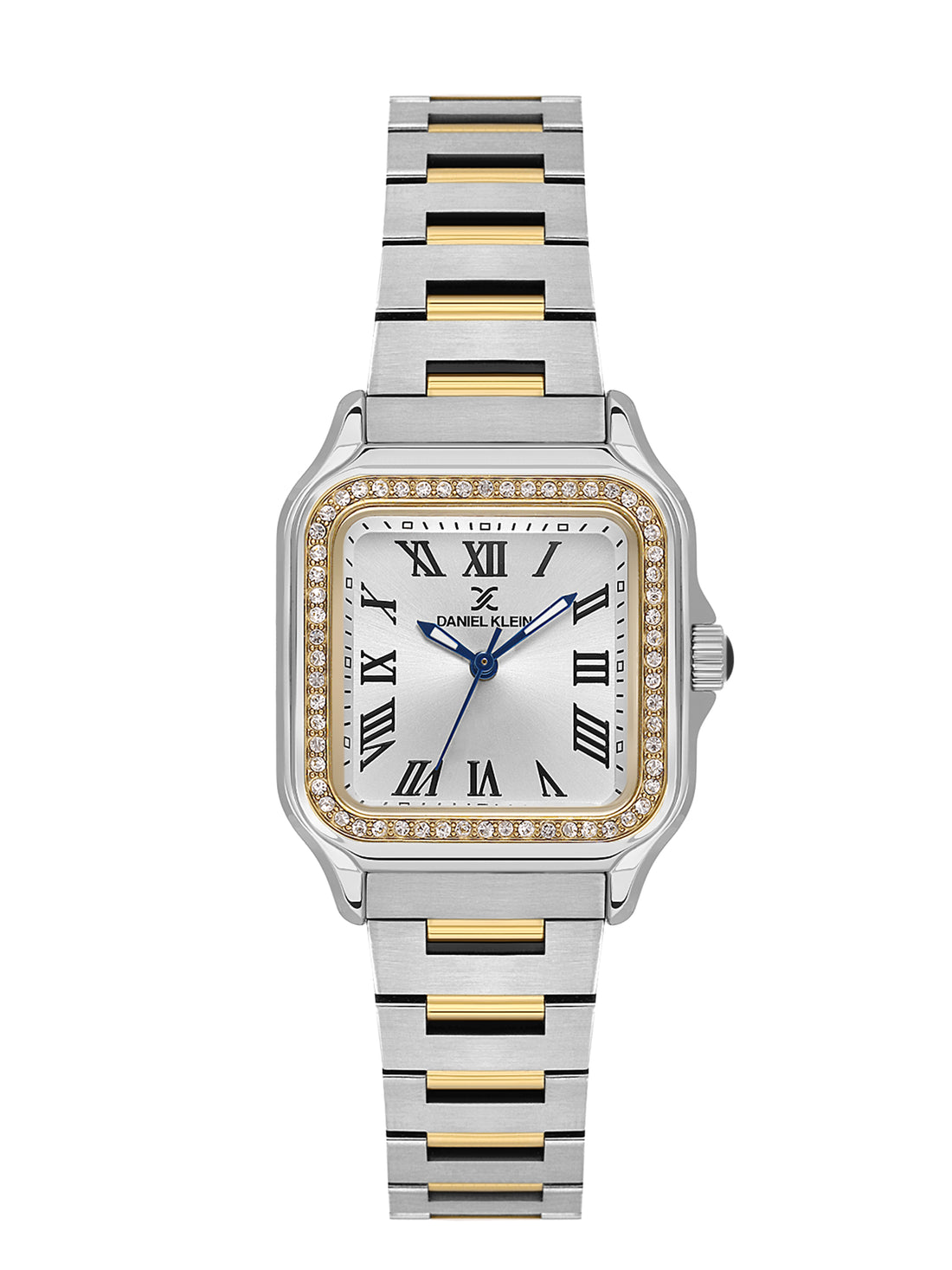Daniel klein Premium Lady Dual-Tone Silver Sunray Dial Stainless Steel Watch DK.1.14040-4