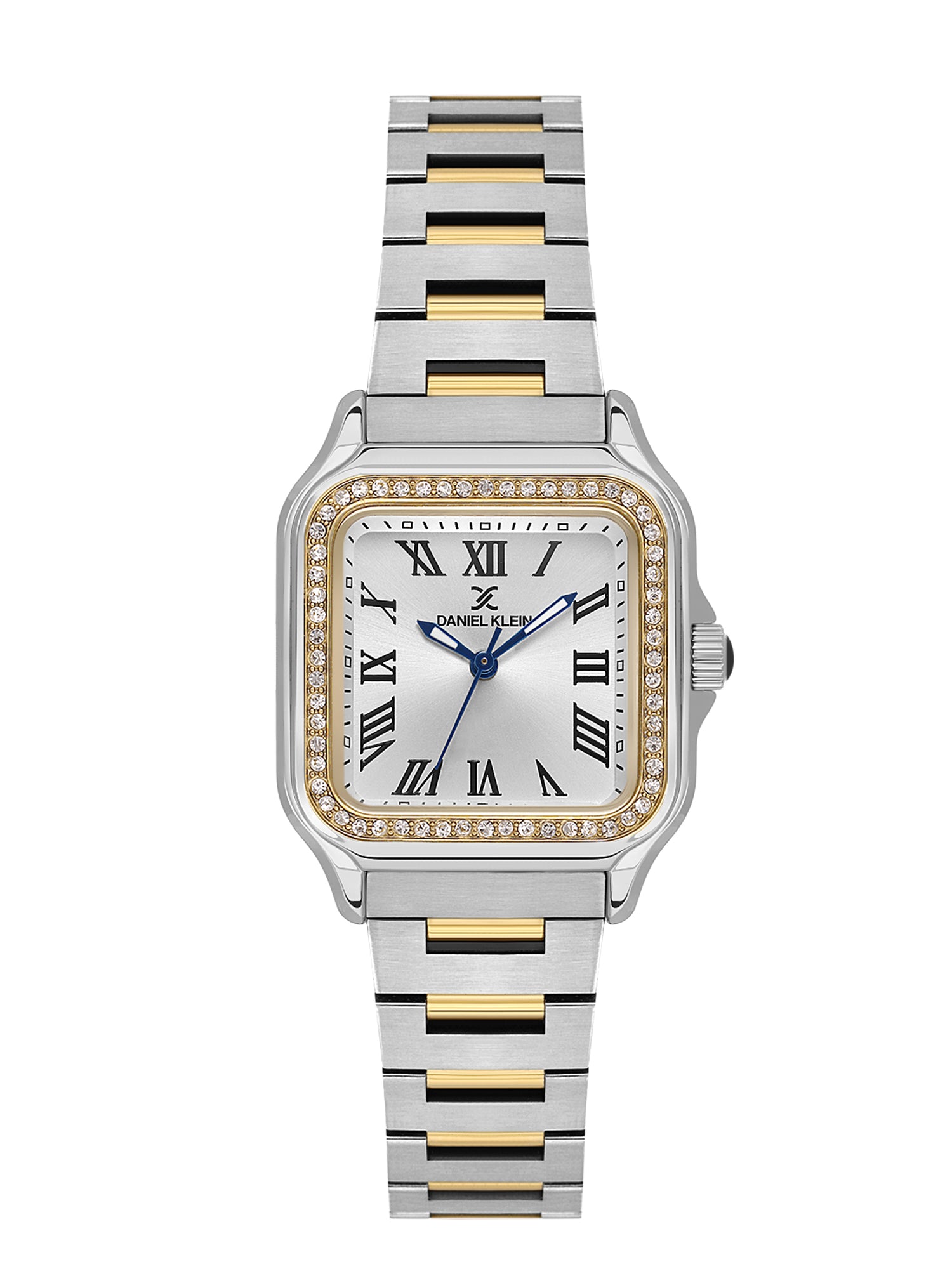 Daniel klein Premium Lady Dual-Tone Silver Sunray Dial Stainless Steel Watch DK.1.14040-4