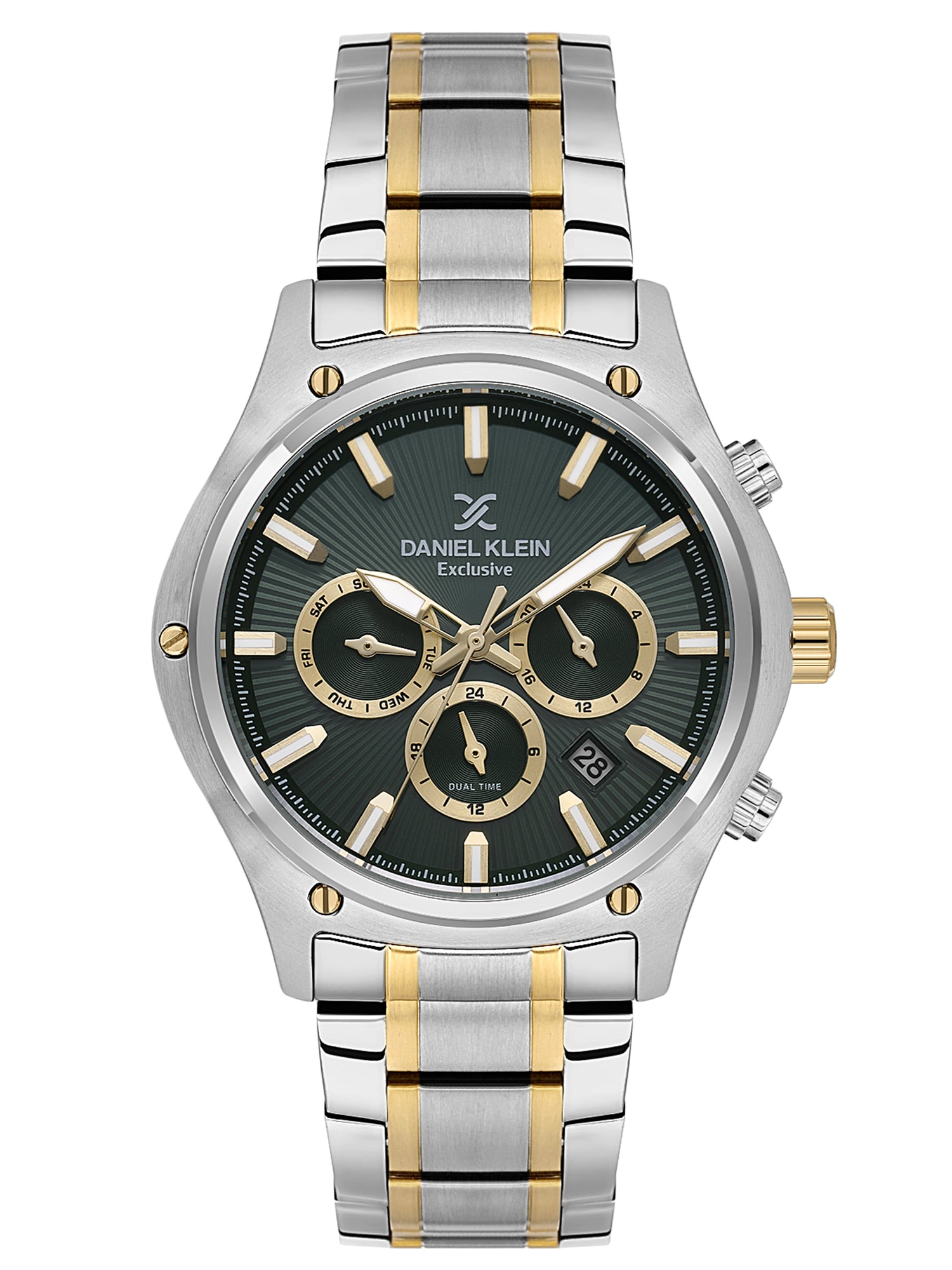 Daniel Klein Men’s Dark Green Dial Stainless Steel Watch DK.1.14057-5