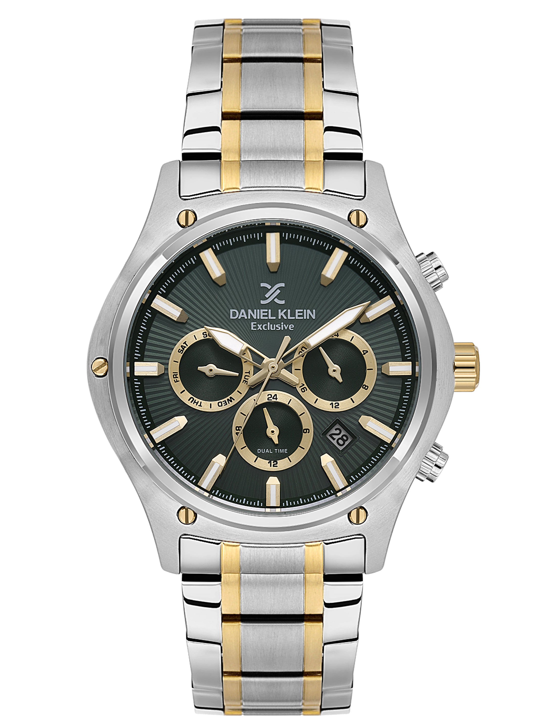 Daniel Klein Men’s Dark Green Dial Stainless Steel Watch DK.1.14057-5