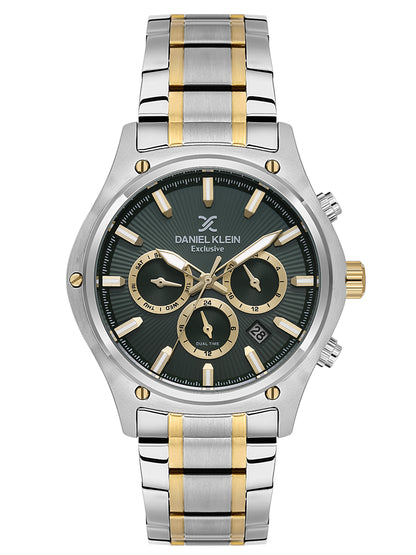 Daniel Klein Men’s Dark Green Dial Stainless Steel Watch DK.1.14057-5