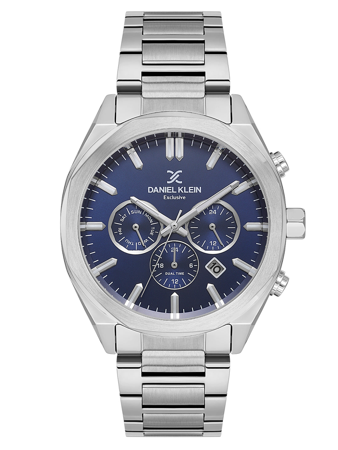 Daniel Klein Men’s Dark Blue Dial Stainless Steel Watch DK.1.14064-2