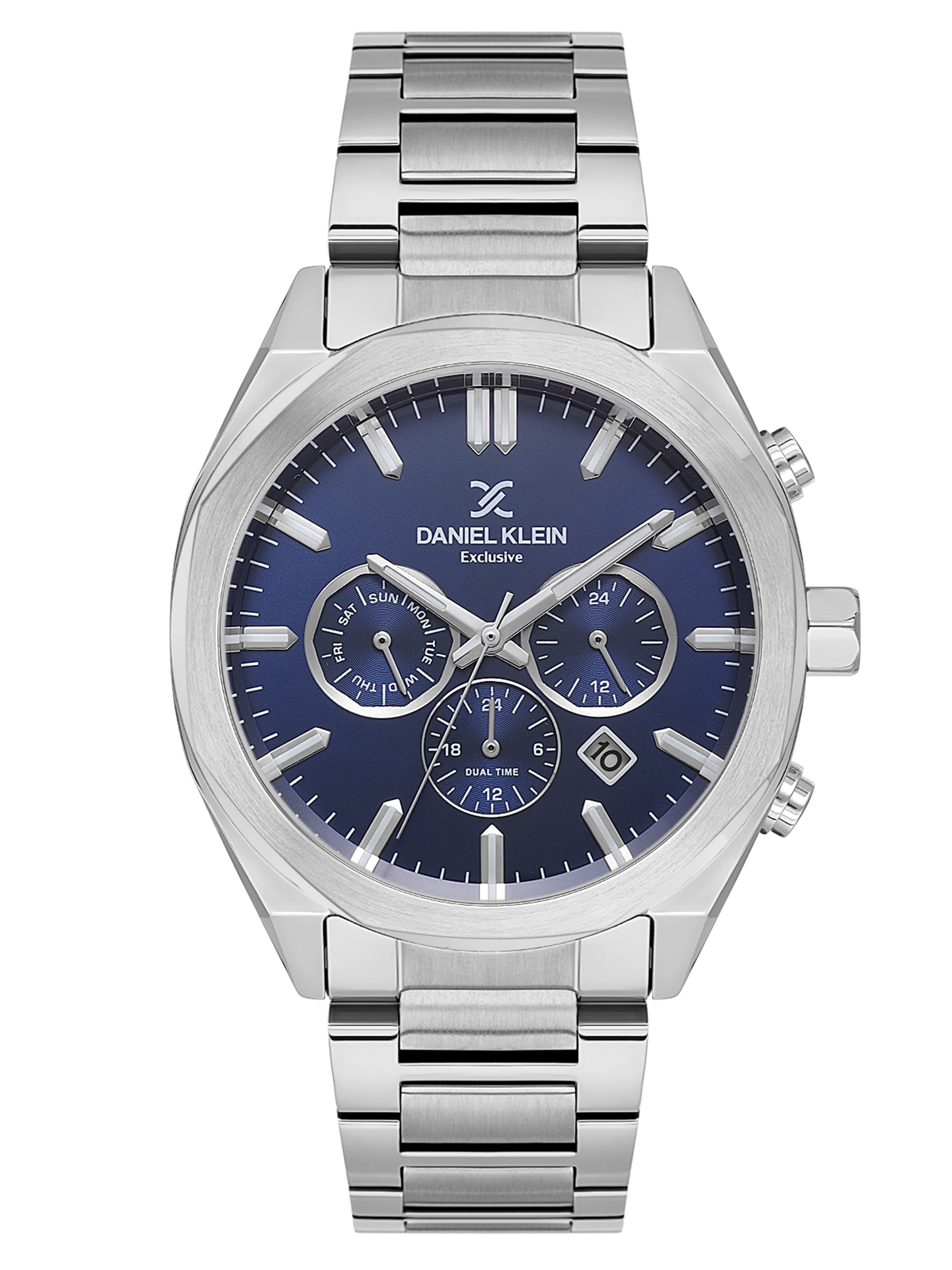 Daniel Klein Men’s Dark Blue Dial Stainless Steel Watch DK.1.14064-2