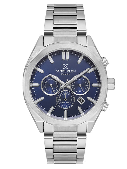 Daniel Klein Men’s Dark Blue Dial Stainless Steel Watch DK.1.14064-2