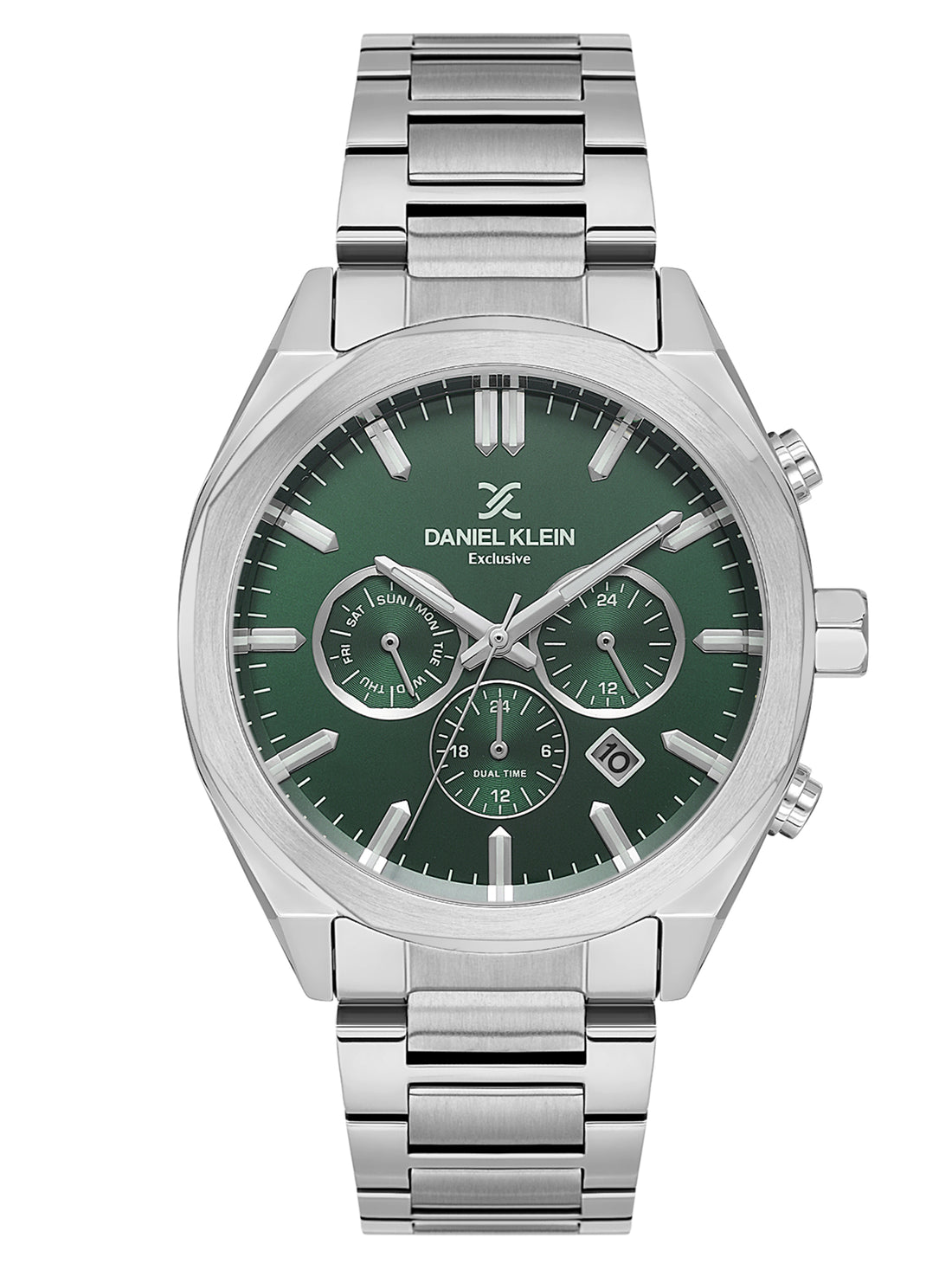 Daniel Klein Men’s Dark Green Dial Stainless Steel Watch DK.1.14064-3