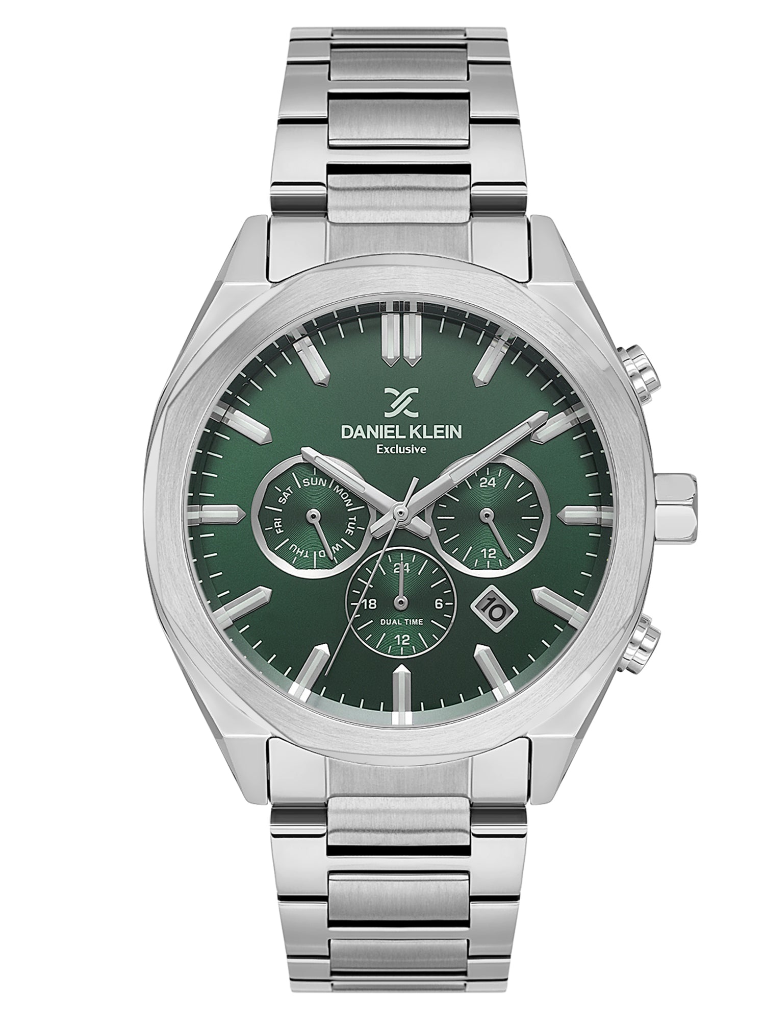 Daniel Klein Men’s Dark Green Dial Stainless Steel Watch DK.1.14064-3