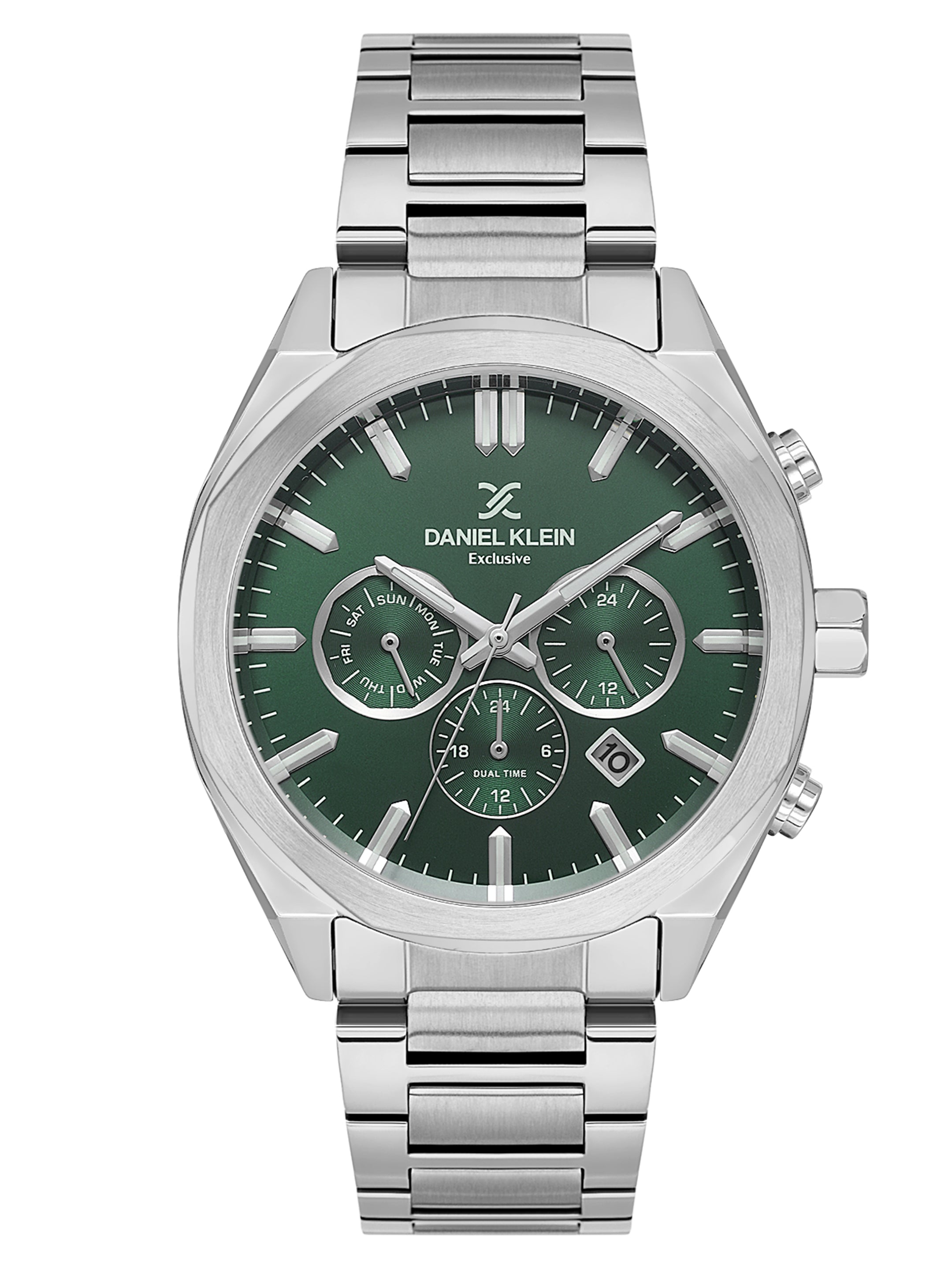 Daniel Klein Men’s Dark Green Dial Stainless Steel Watch DK.1.14064-3