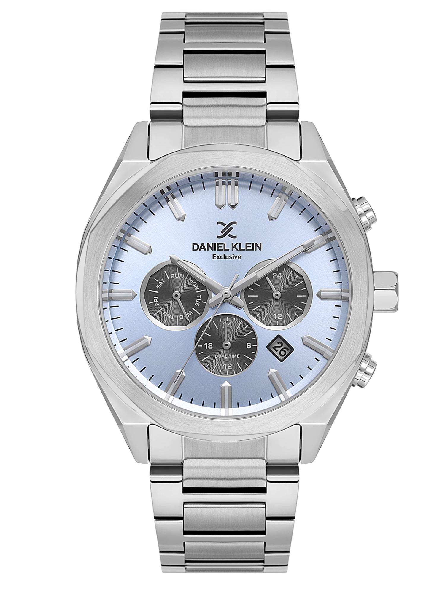 Daniel Klein Men’s Blue Dial Stainless Steel Watch DK.1.14064-4