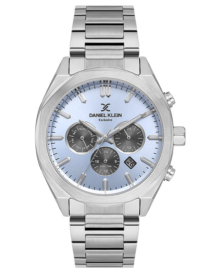 Daniel Klein Men’s Blue Dial Stainless Steel Watch DK.1.14064-4