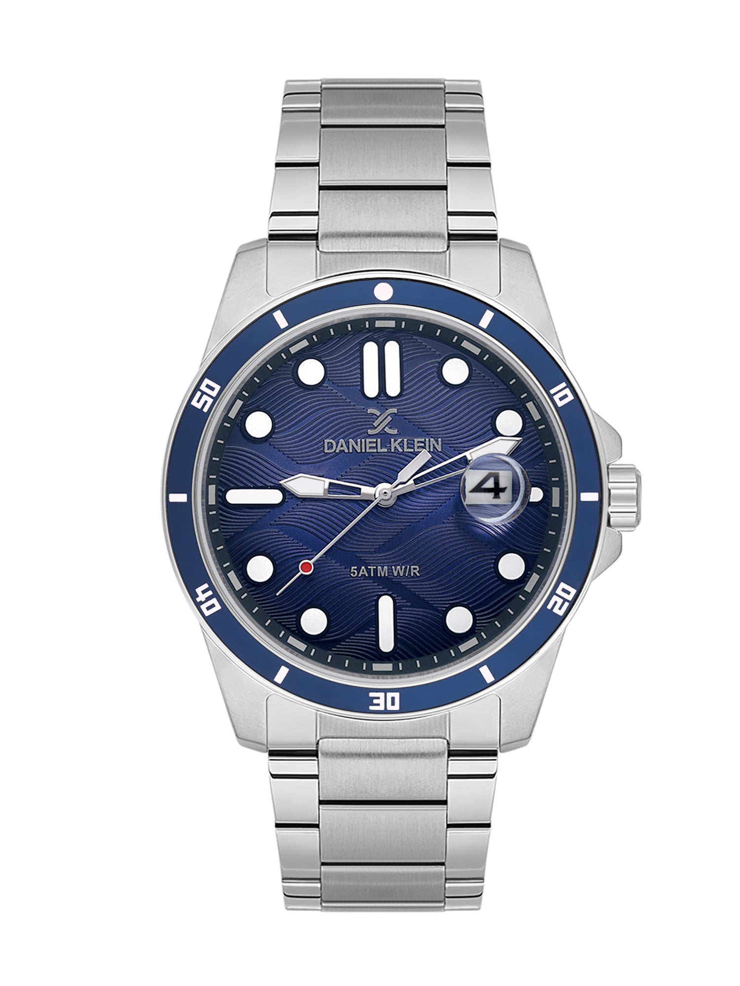 Daniel Klein Black to Blue Dial Analog Watch for Men – Stainless Steel Strap, Water Resistant DK.1.14066-2