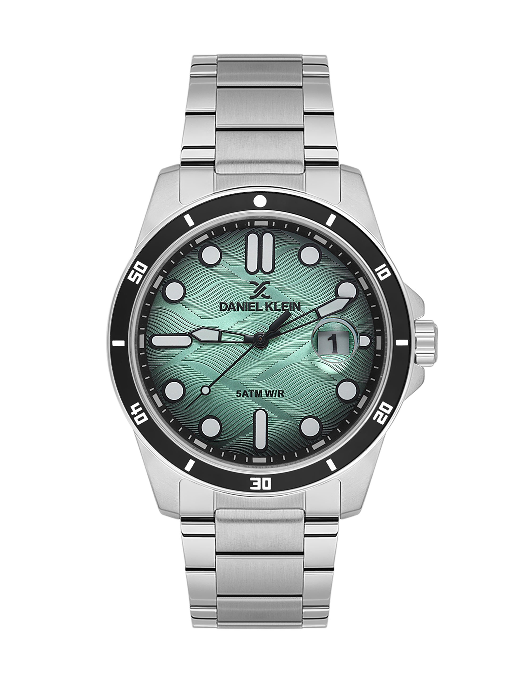 Daniel Klein Black to Blue Dial Analog Watch for Men – Stainless Steel Strap, Water Resistant DK.1.14066-4