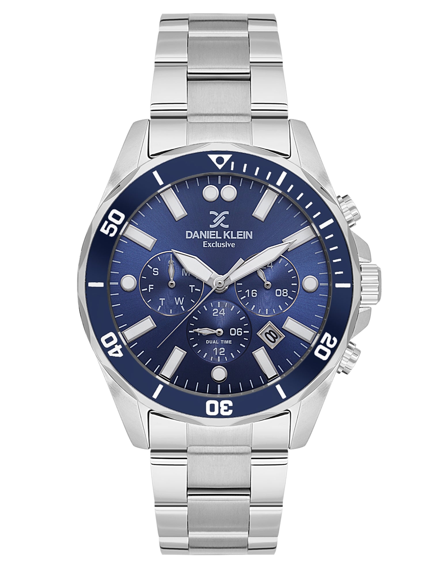 Daniel Klein Men’s Dark Blue Dial Stainless Steel Watch DK.1.14067-2