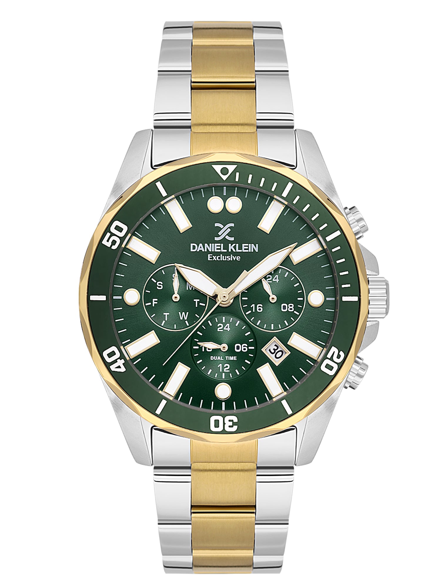 Daniel Klein Men’s Dark Green Dial Stainless Steel Watch DK.1.14067-5