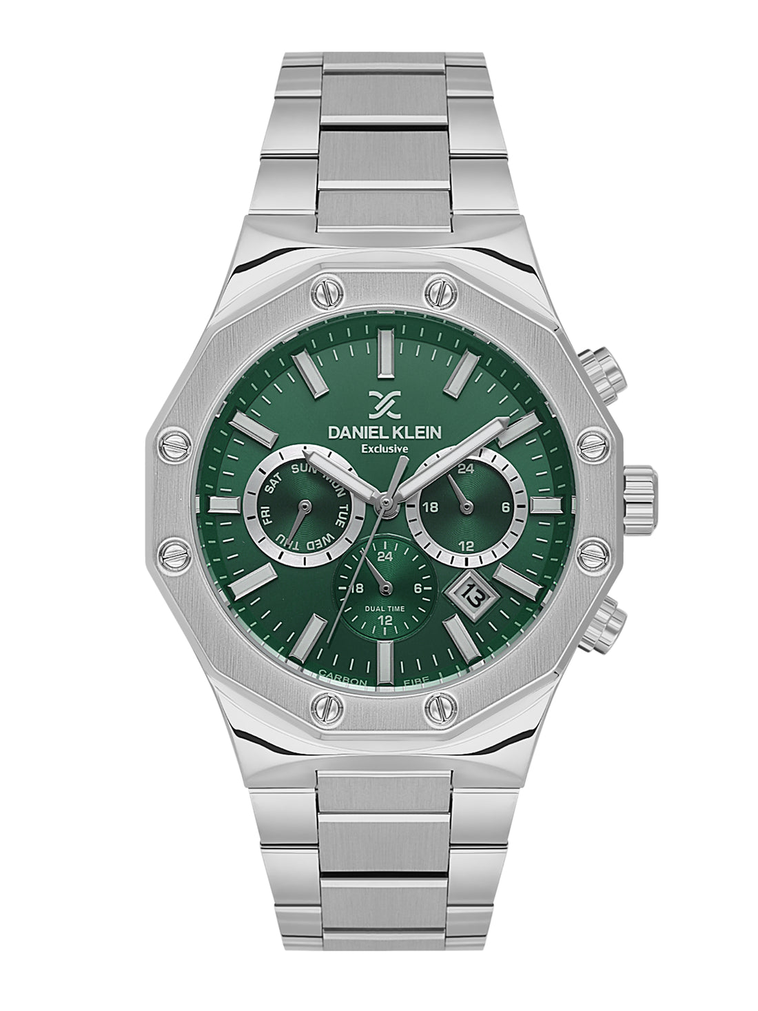 Daniel Klein Men’s Dark Green Dial Stainless Steel Watch DK.1.14074-3