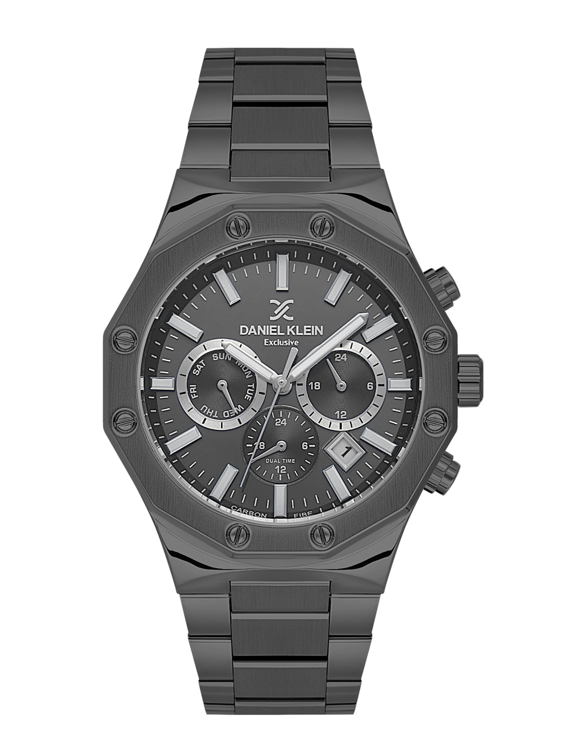 Daniel Klein Men’s Gun Dial Stainless Steel Watch DK.1.14074-5