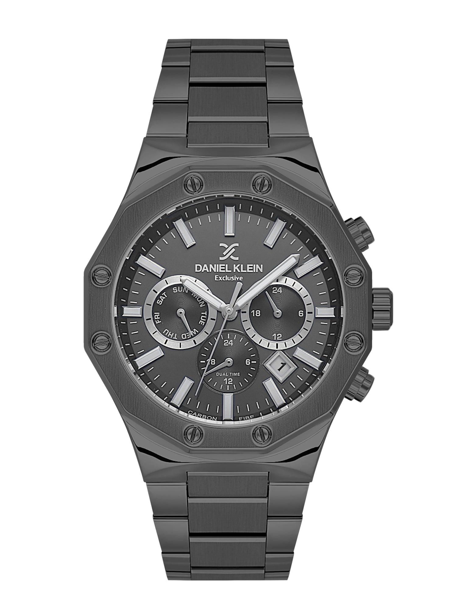 Daniel Klein Men’s Gun Dial Stainless Steel Watch DK.1.14074-5