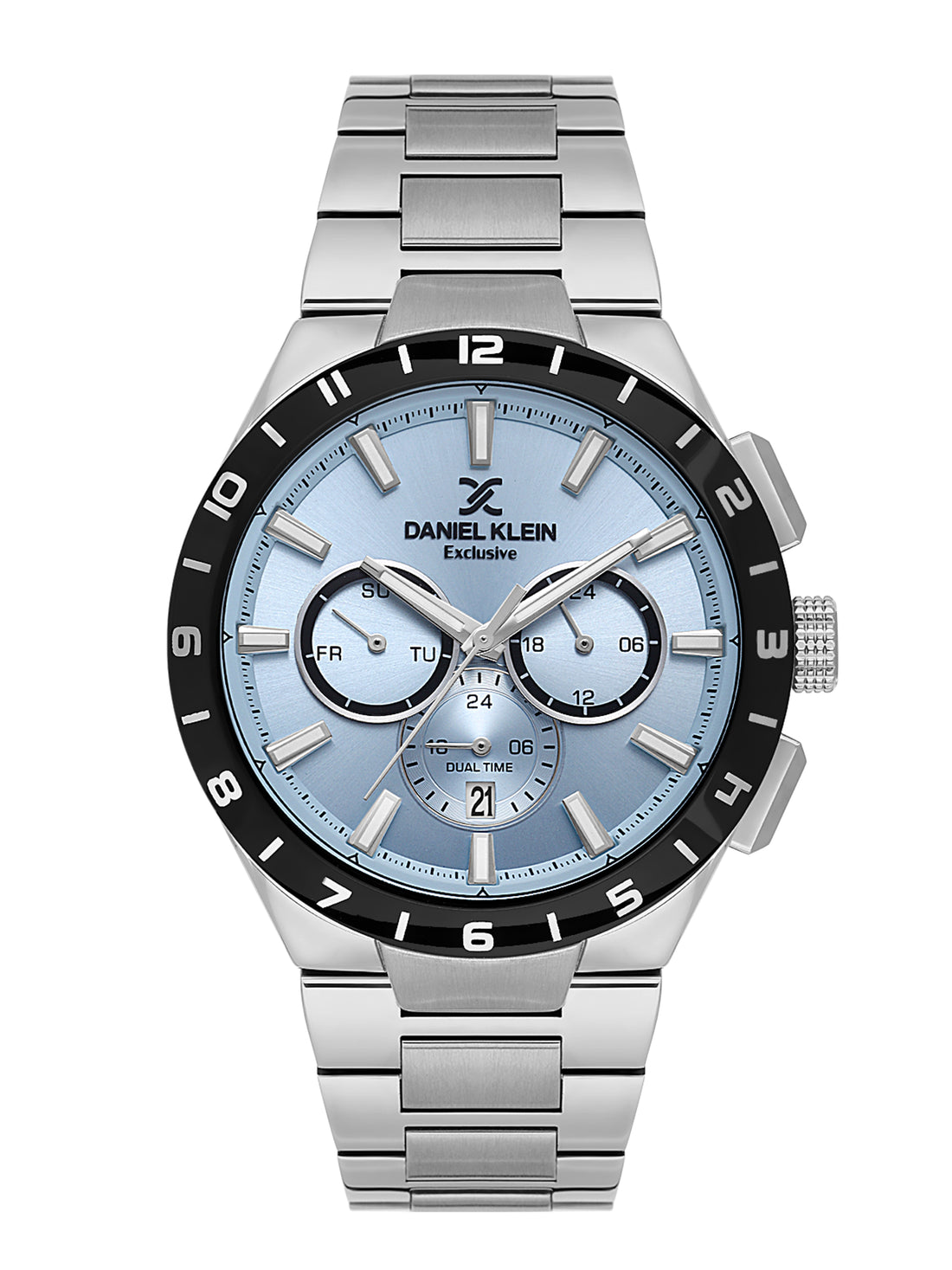 Daniel Klein Men’s Blue Dial Stainless Steel Watch DK.1.14079-3