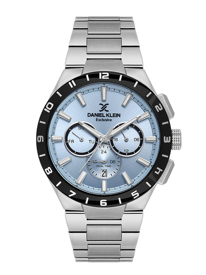 Daniel Klein Men’s Blue Dial Stainless Steel Watch DK.1.14079-3