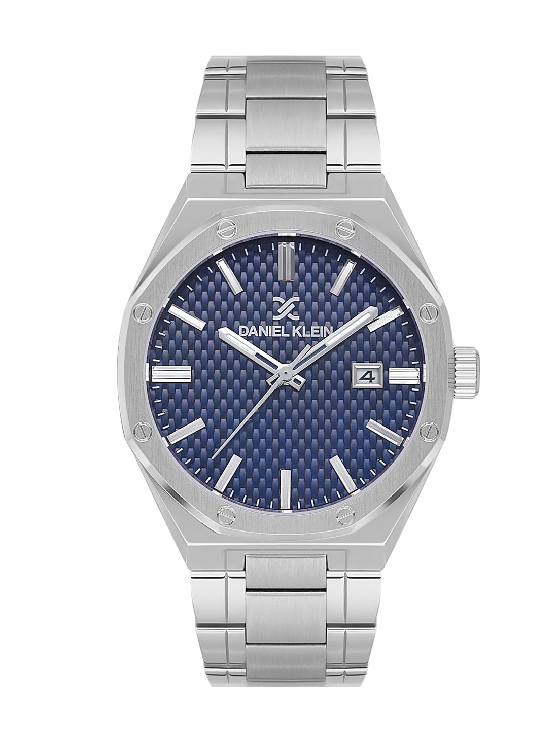 Daniel Klein Dark Blue Dial Analog Watch for Men – Stainless Steel Strap, Water Resistant DK.1.14081-3