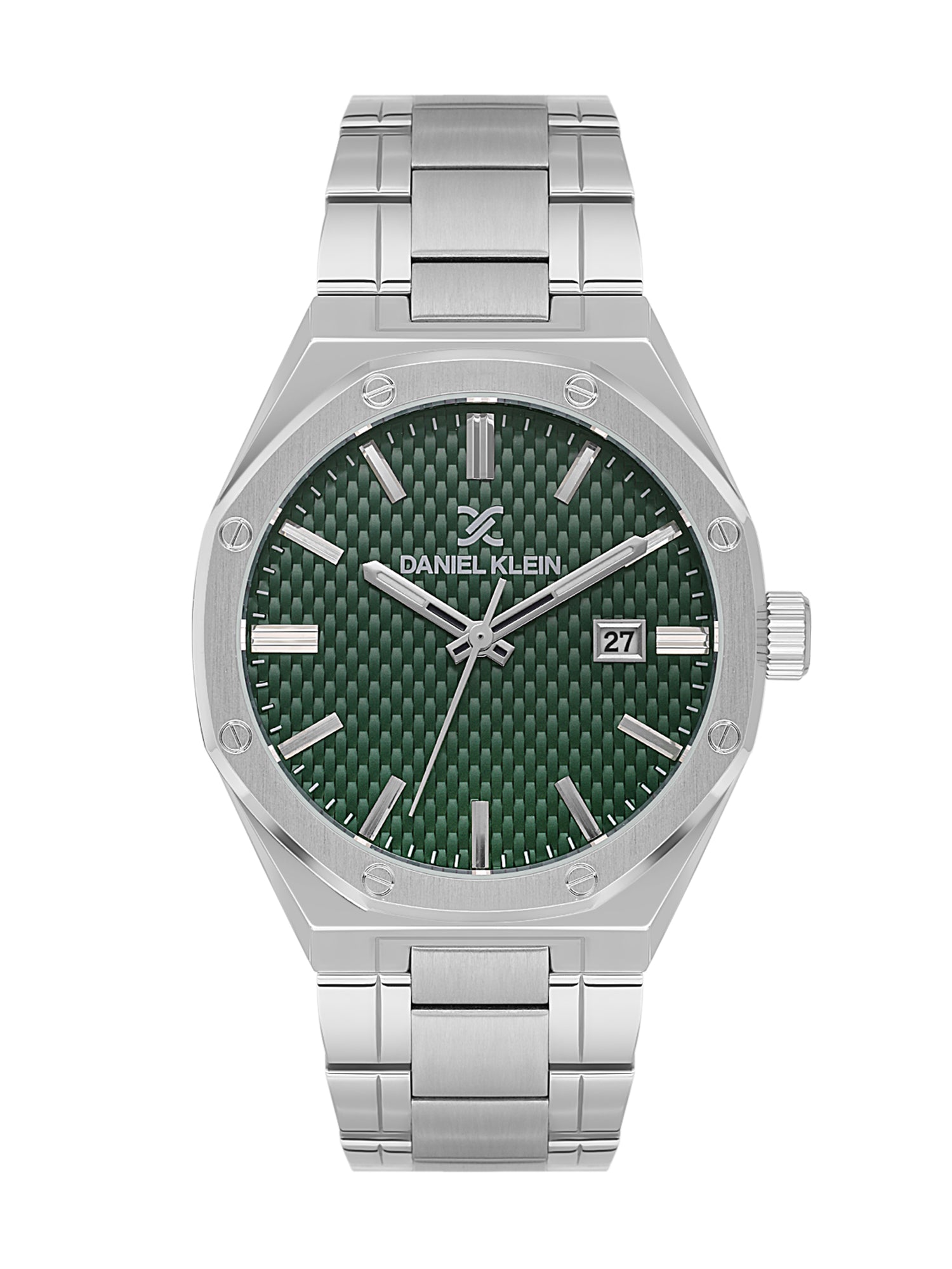 Daniel Klein Men’s Dark Green Dial Stainless Steel Watch DK.1.14081-4
