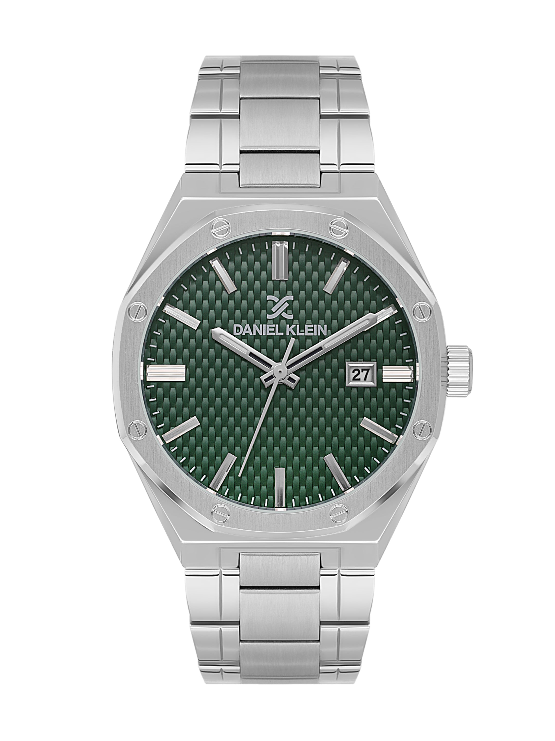 Daniel Klein Men’s Dark Green Dial Stainless Steel Watch DK.1.14081-4
