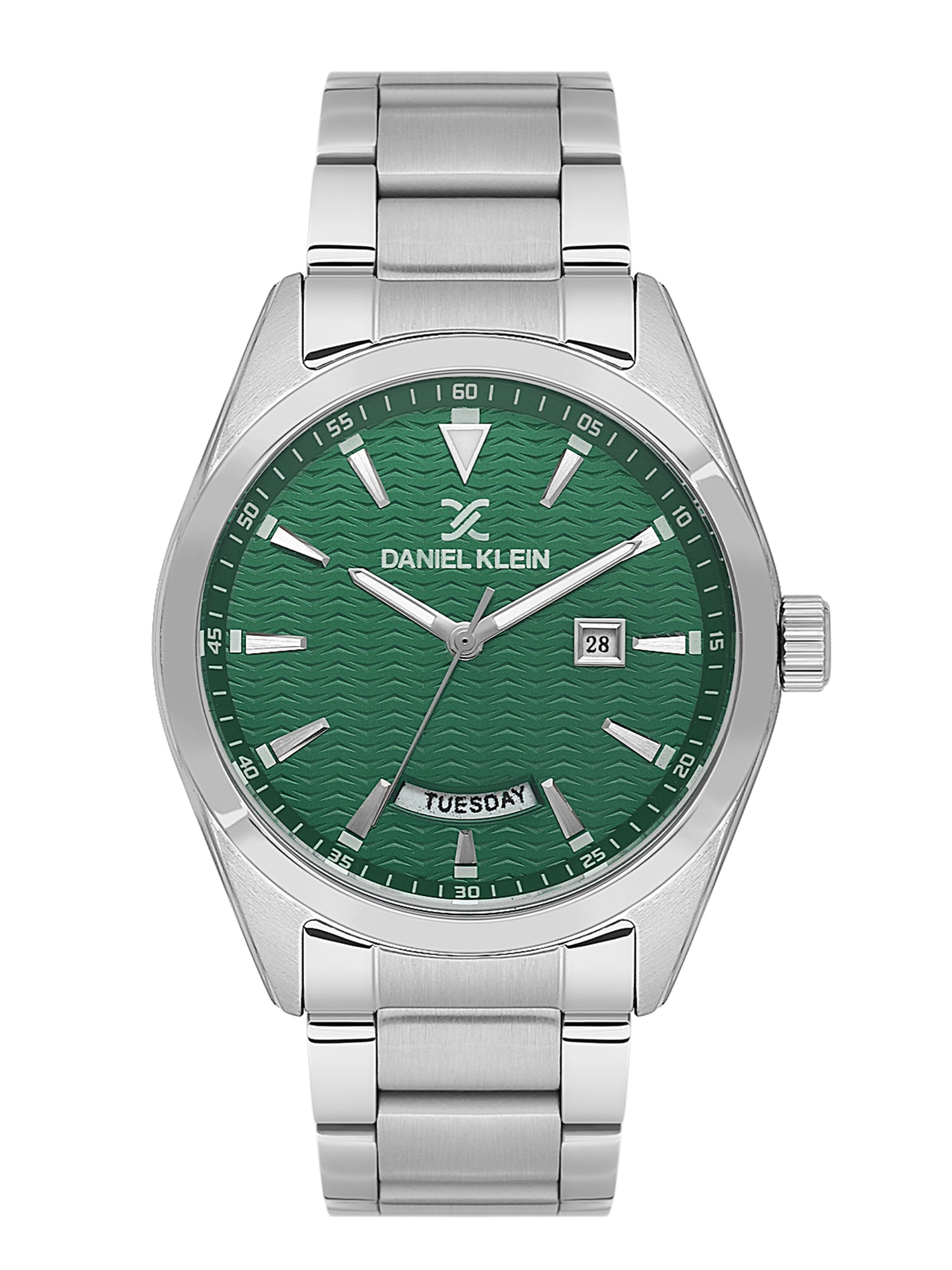 Daniel klein IPS Green Emboss Dial Watch for Men DK.1.14087-3