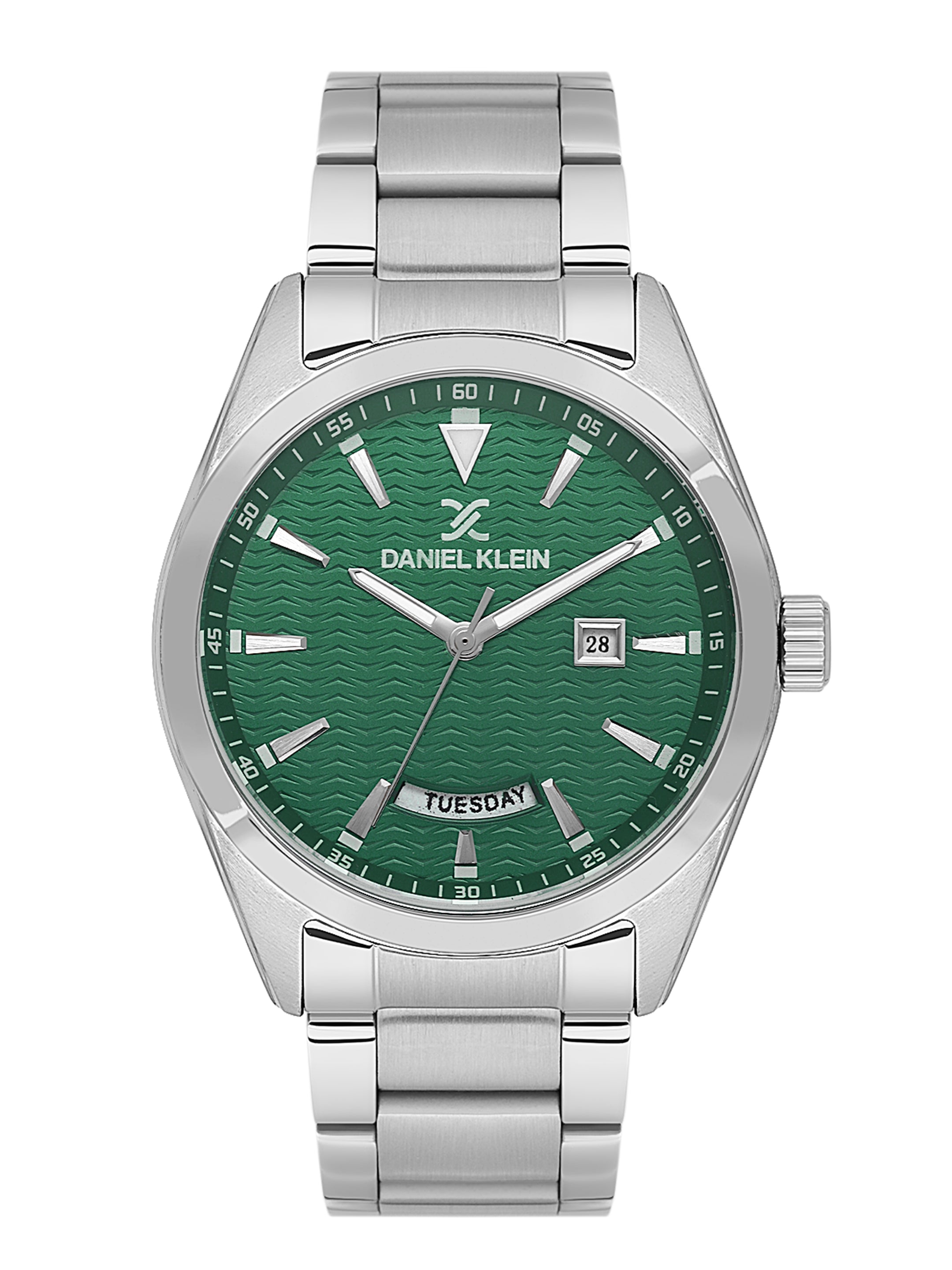 Daniel klein IPS Green Emboss Dial Watch for Men DK.1.14087-3
