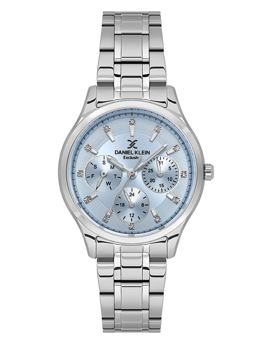 Daniel klein IPS Blue Sunray Brush Dial Watch for Women DK.1.14089-3