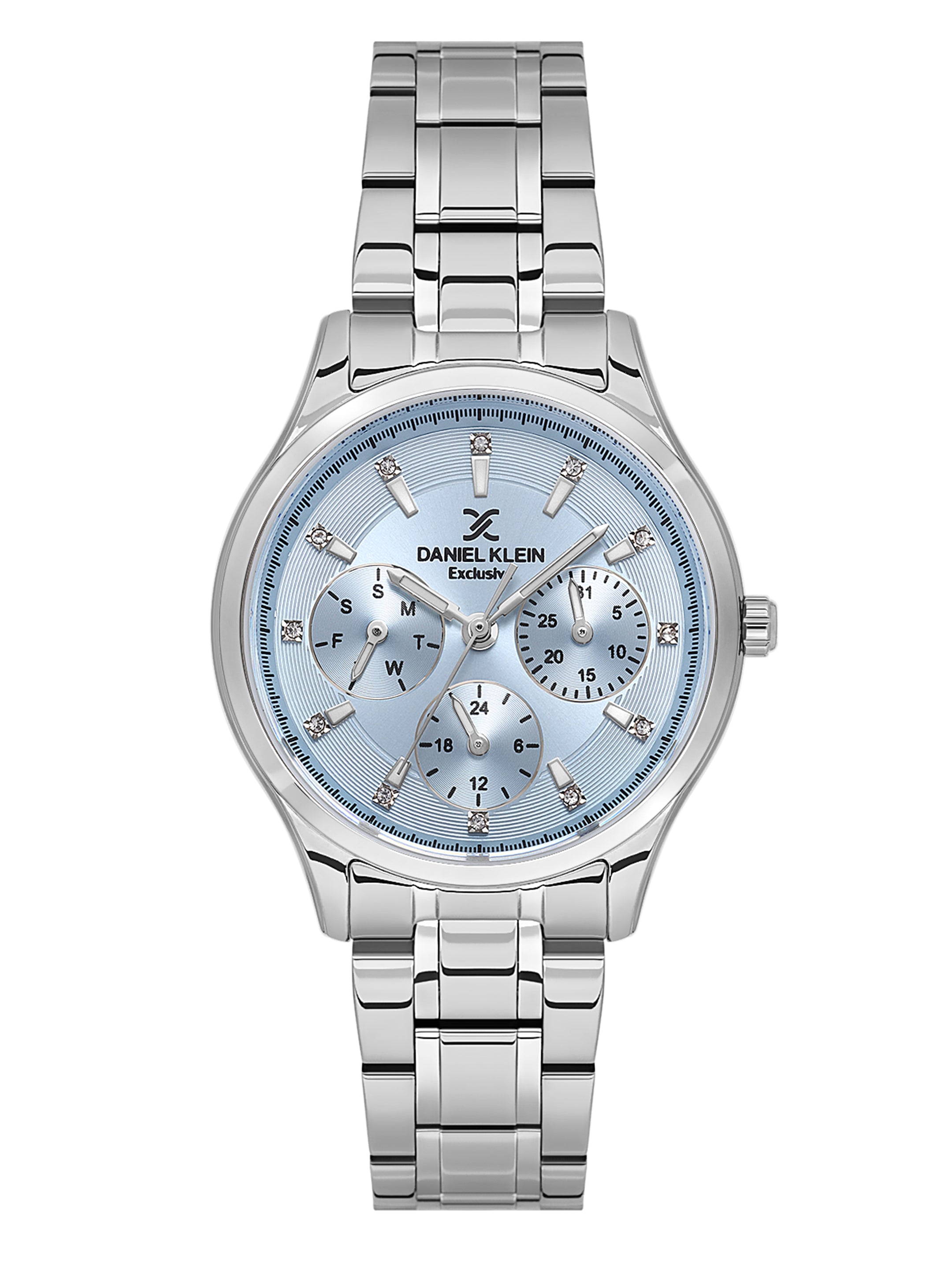 Daniel klein IPS Blue Sunray Brush Dial Watch for Women DK.1.14089-3