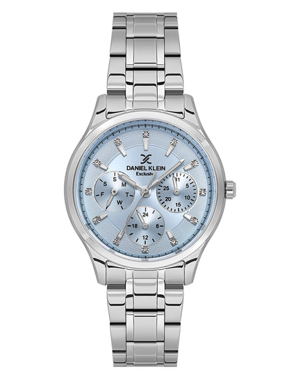 Daniel klein IPS Blue Sunray Brush Dial Watch for Women DK.1.14089-3