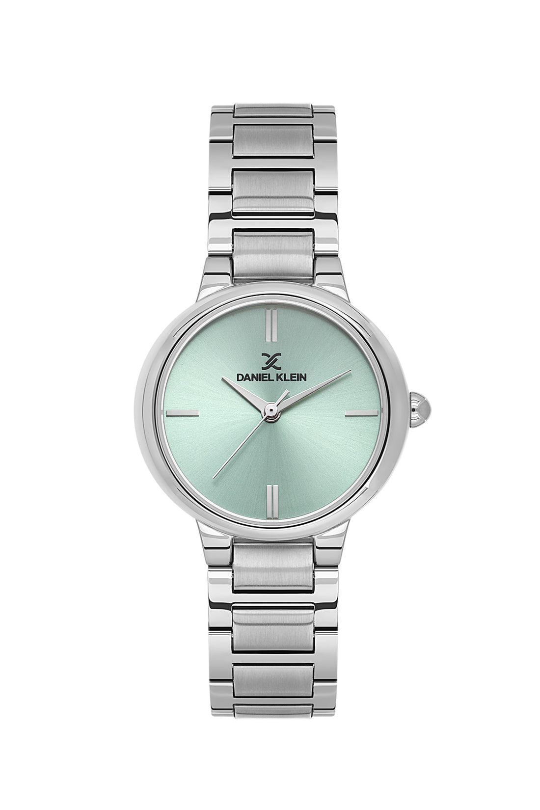 Daniel Klein Green Dial Silver Strap Women’s Analog Watch DK.1.14100-3