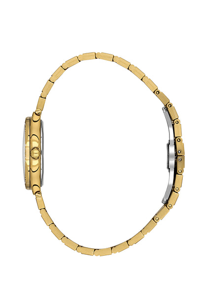 Daniel Klein Light Champagne Dial Gold Strap Women’s Analog Watch DK.1.14101-2