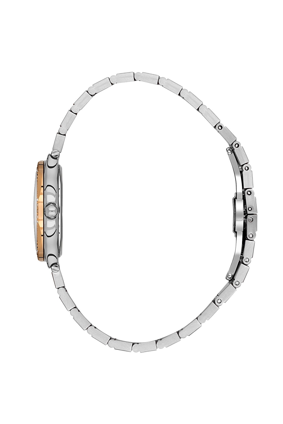 Daniel Klein Warm Grey Dial Silver–Rose Gold Strap Women’s Analog Watch DK.1.14101-6