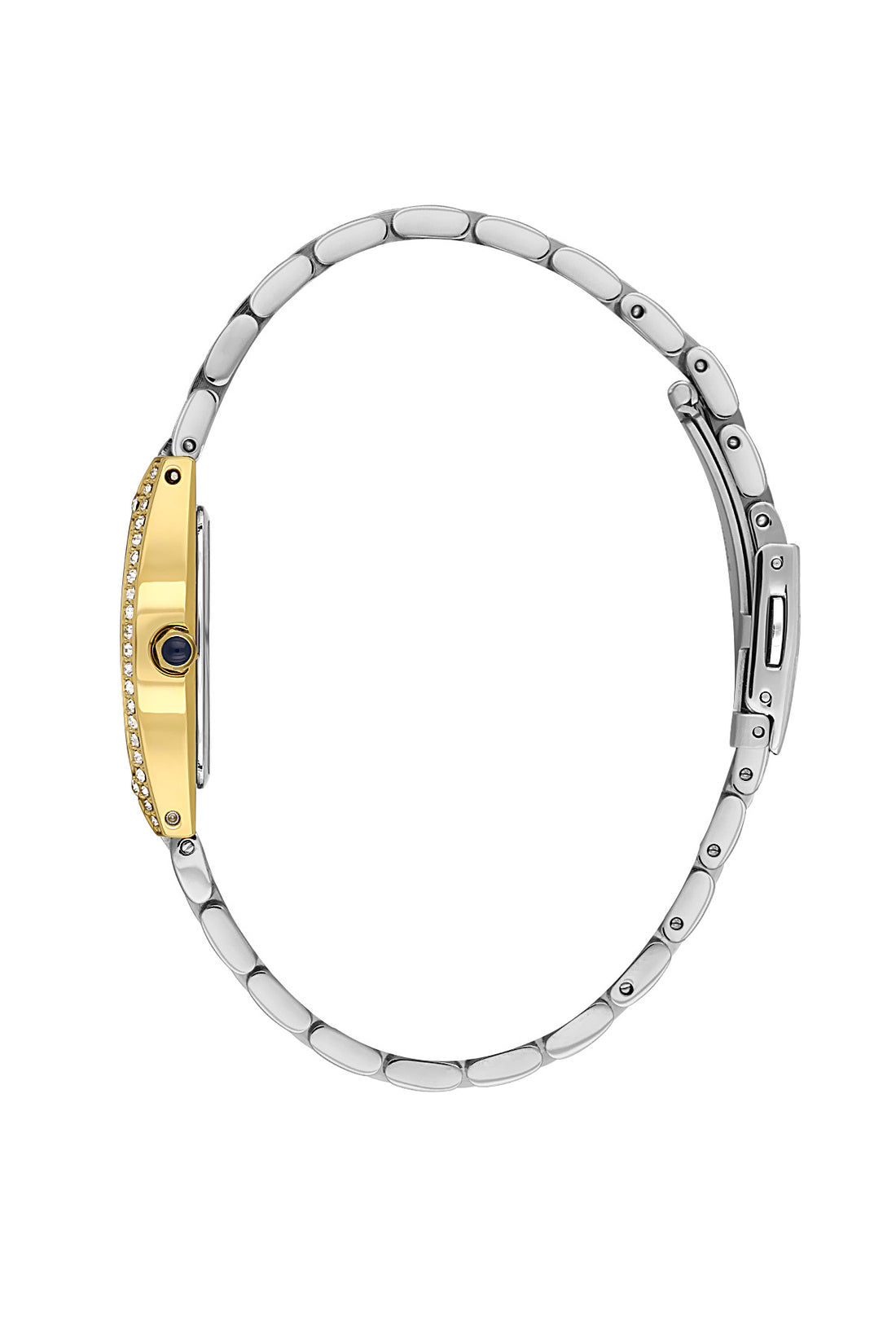 Daniel Klein Silver Dial Silver–Gold Strap Women’s Analog Watch DK.1.14106-3