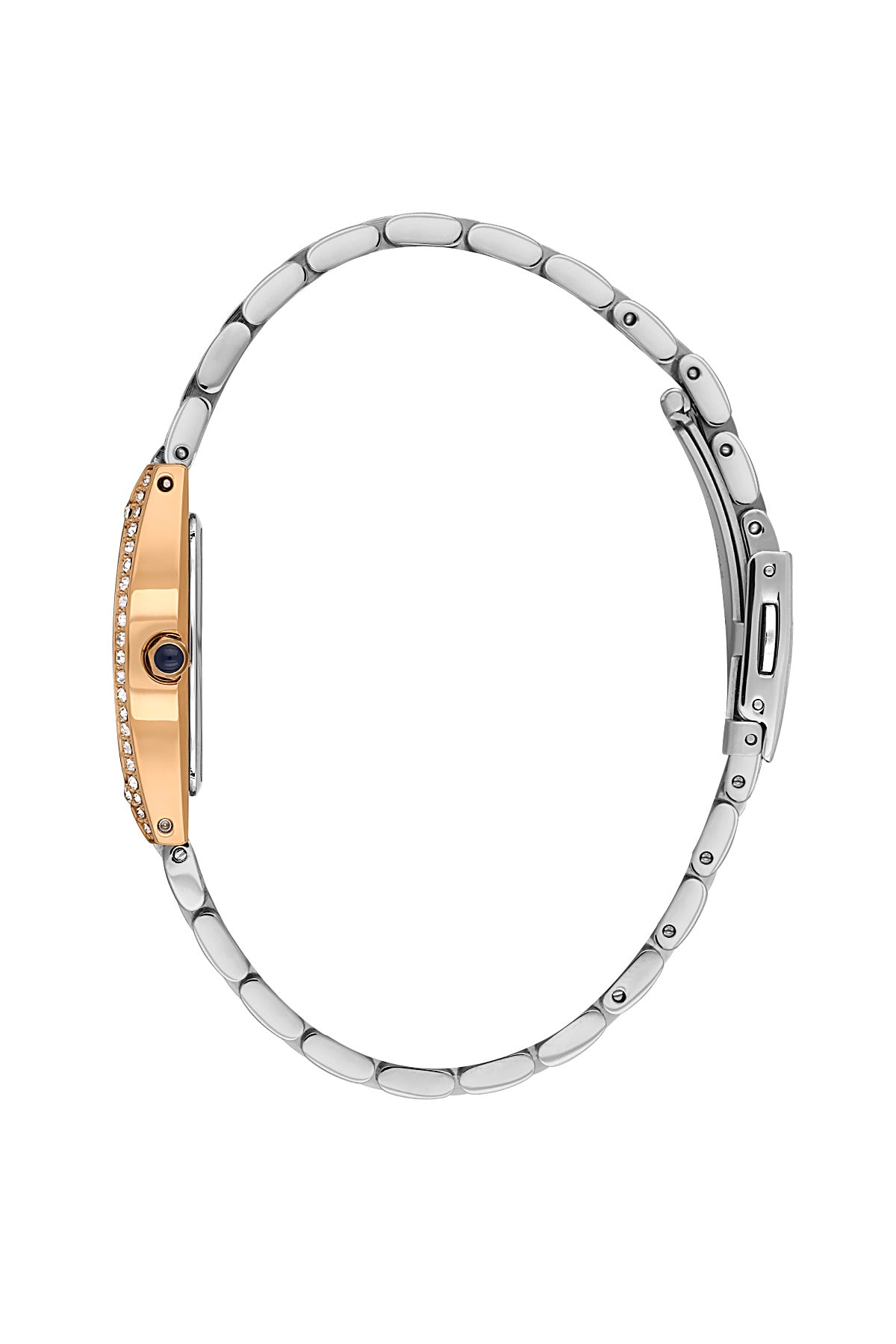 Daniel Klein Silver Dial Silver–Rose Gold Strap Women’s Analog Watch DK.1.14106-6