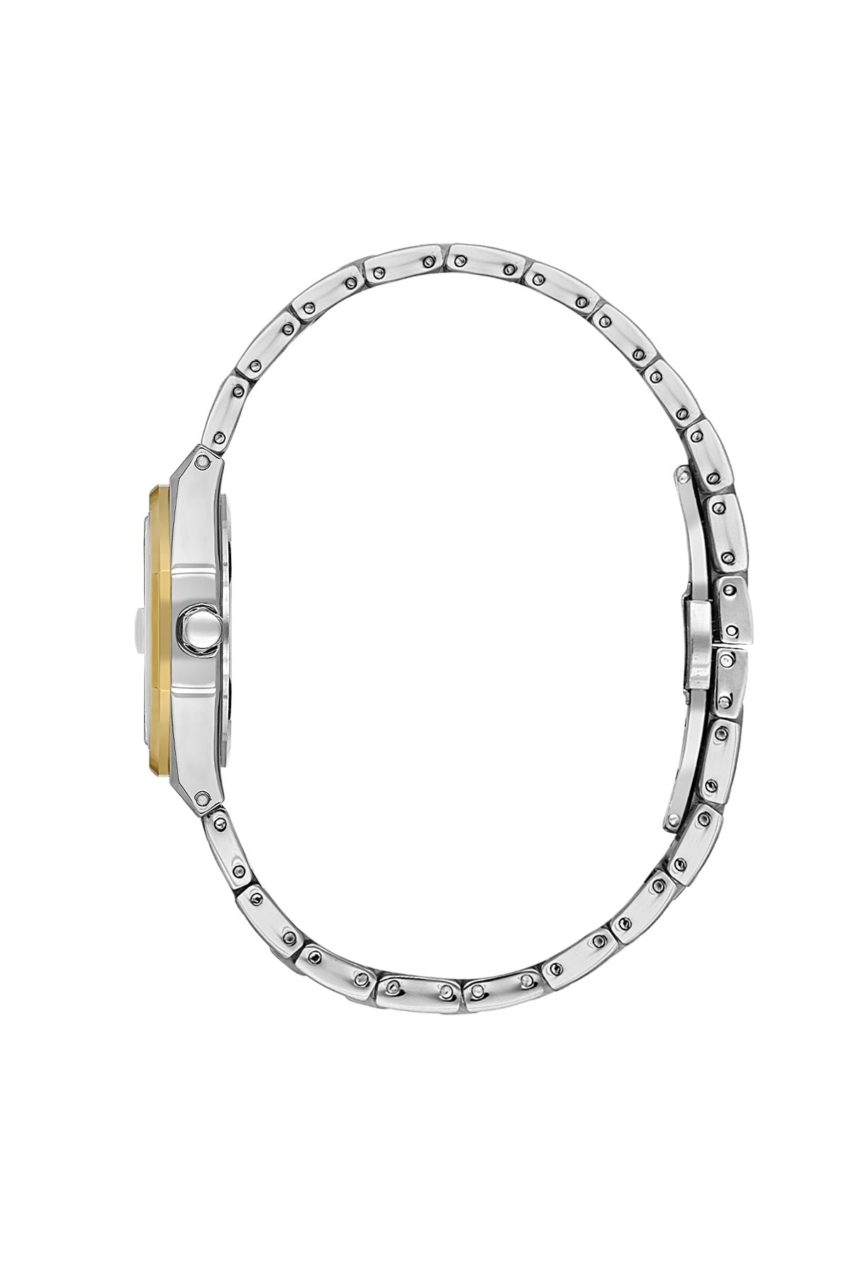 Daniel Klein Silver Dial Silver–Gold Strap Women’s Analog Watch DK.1.14109-3