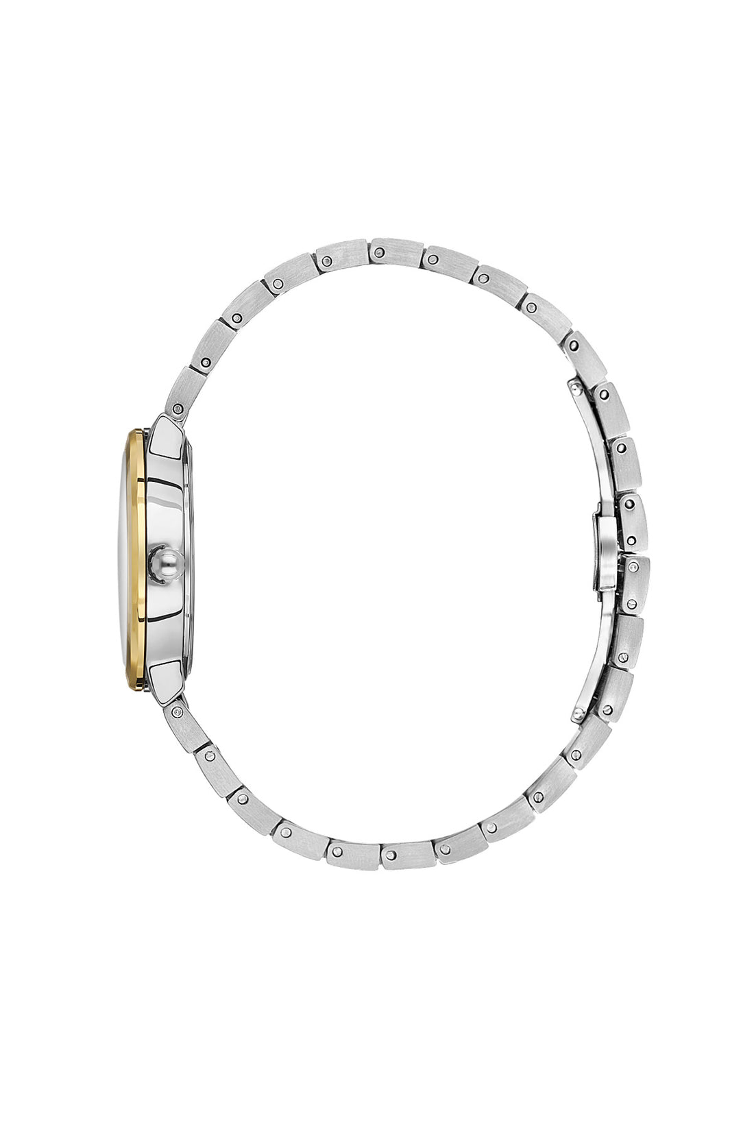 Daniel Klein Silver Dial Silver–Gold Strap Women’s Analog Watch DK.1.14110-3