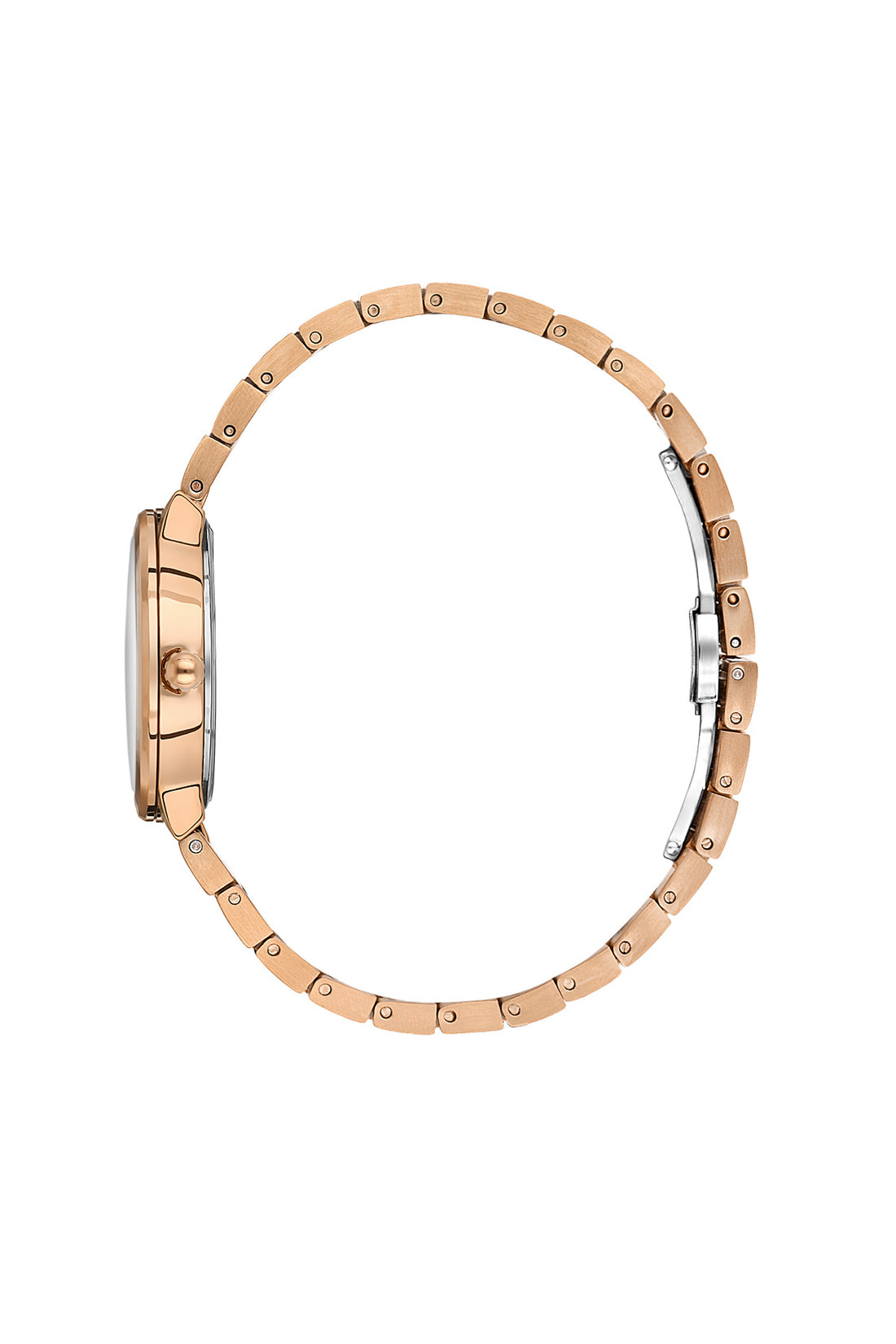 Daniel Klein Light Rose Gold Dial Silver–Rose Gold Strap Women’s Analog Watch DK.1.14110-5