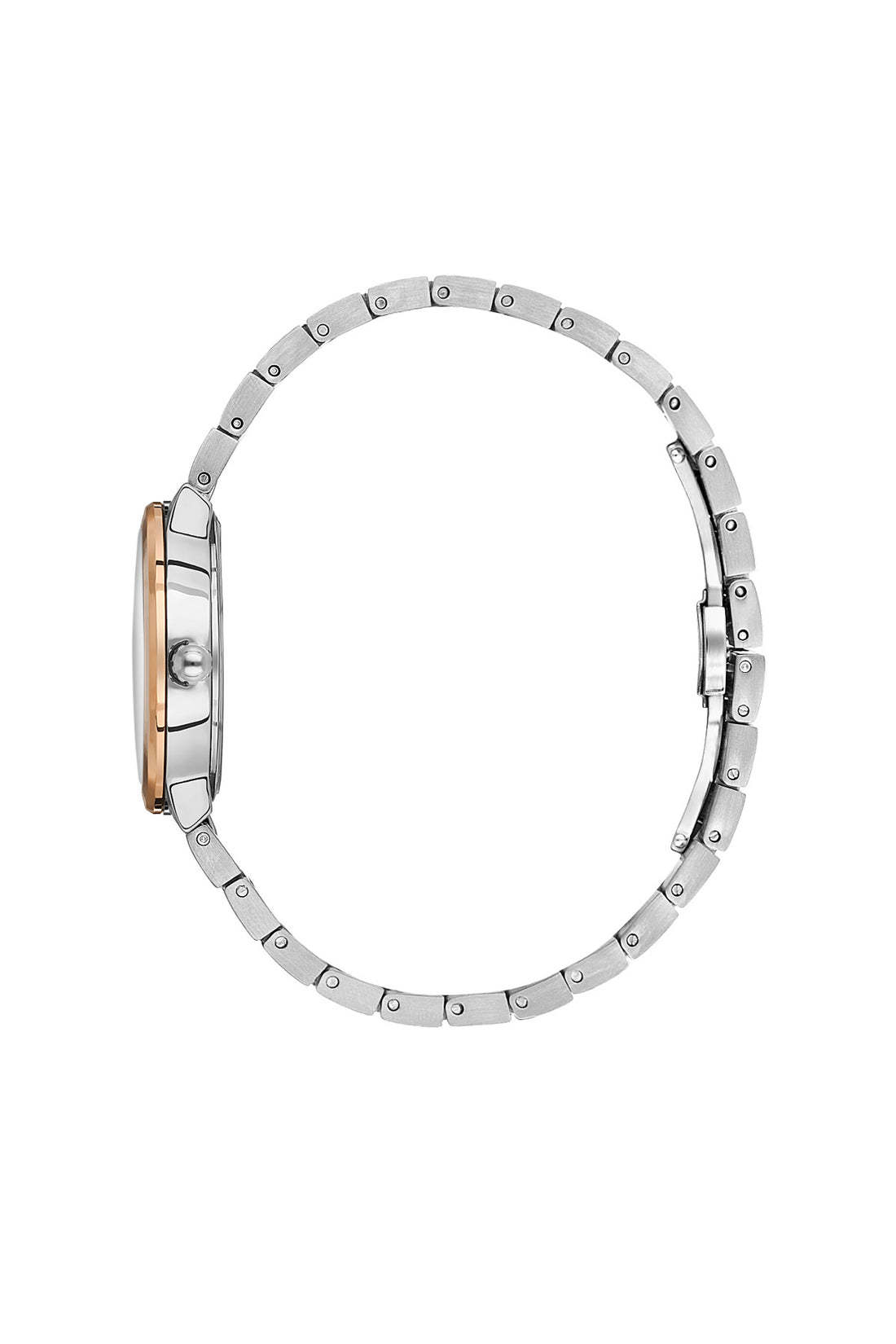 Daniel Klein Silver Dial Silver–Rose Gold Strap Women’s Analog Watch DK.1.14110-6