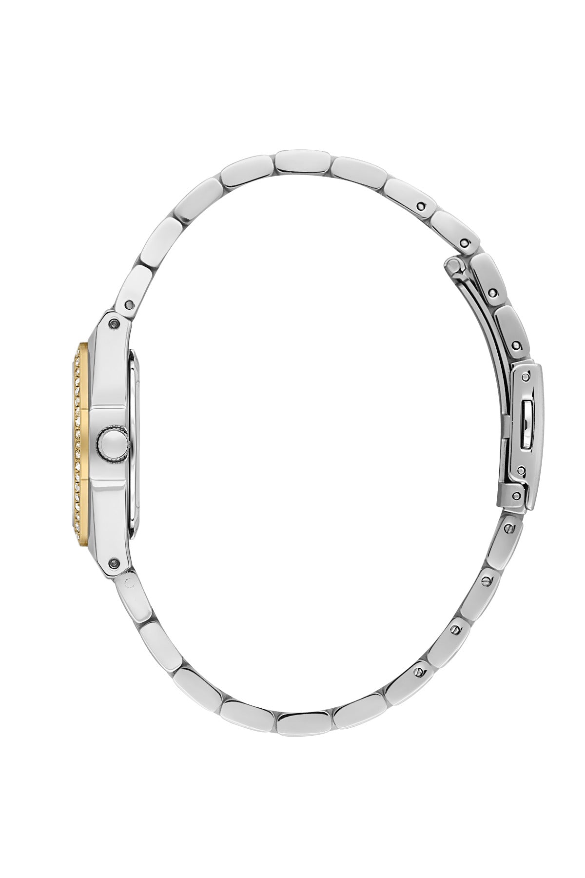 Daniel Klein Silver Dial Silver–Gold Strap Women’s Analog Watch DK.1.14113-4