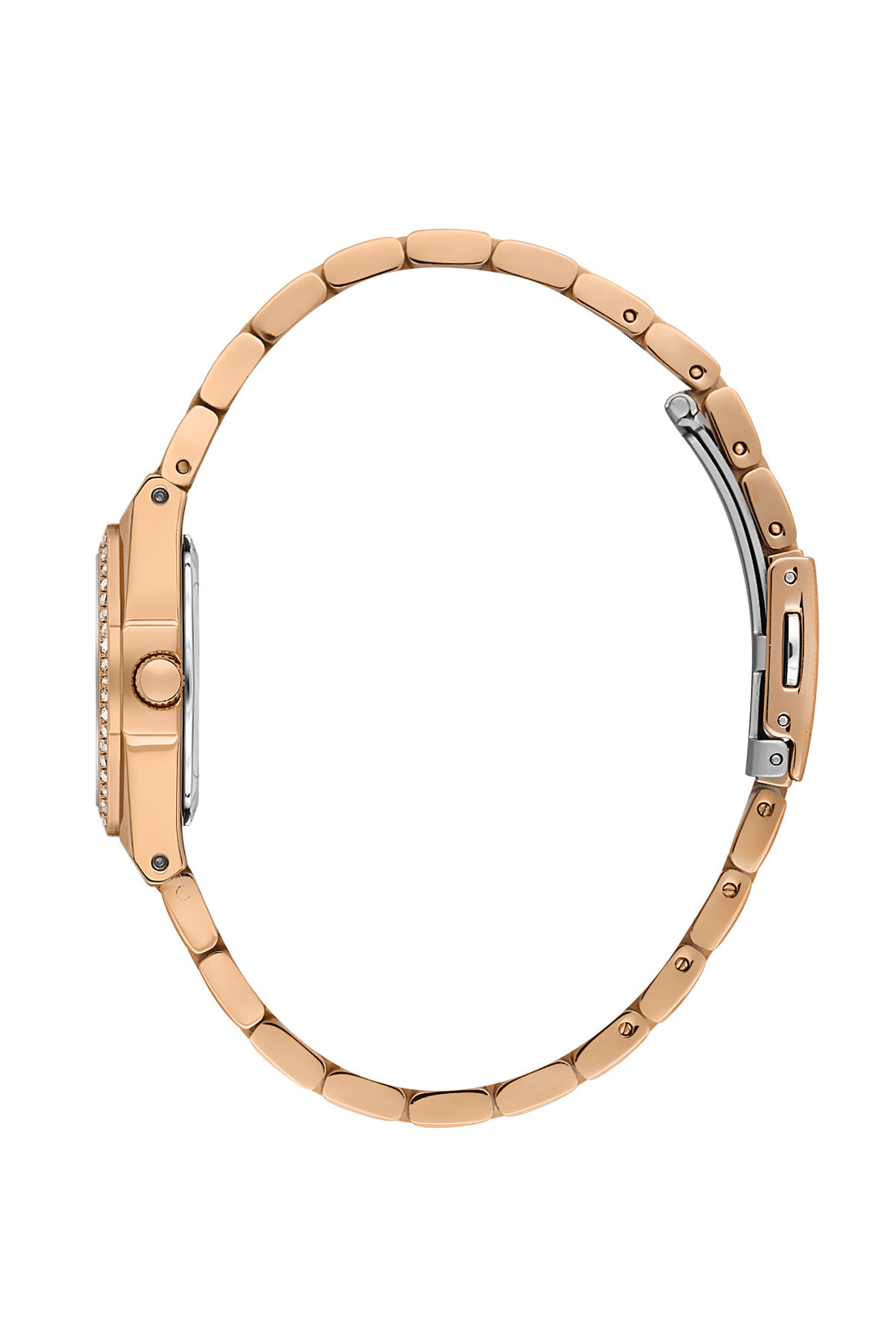 Daniel Klein Dark Green Dial Pink Rose Gold Strap Women’s Analog Watch DK.1.14113-5