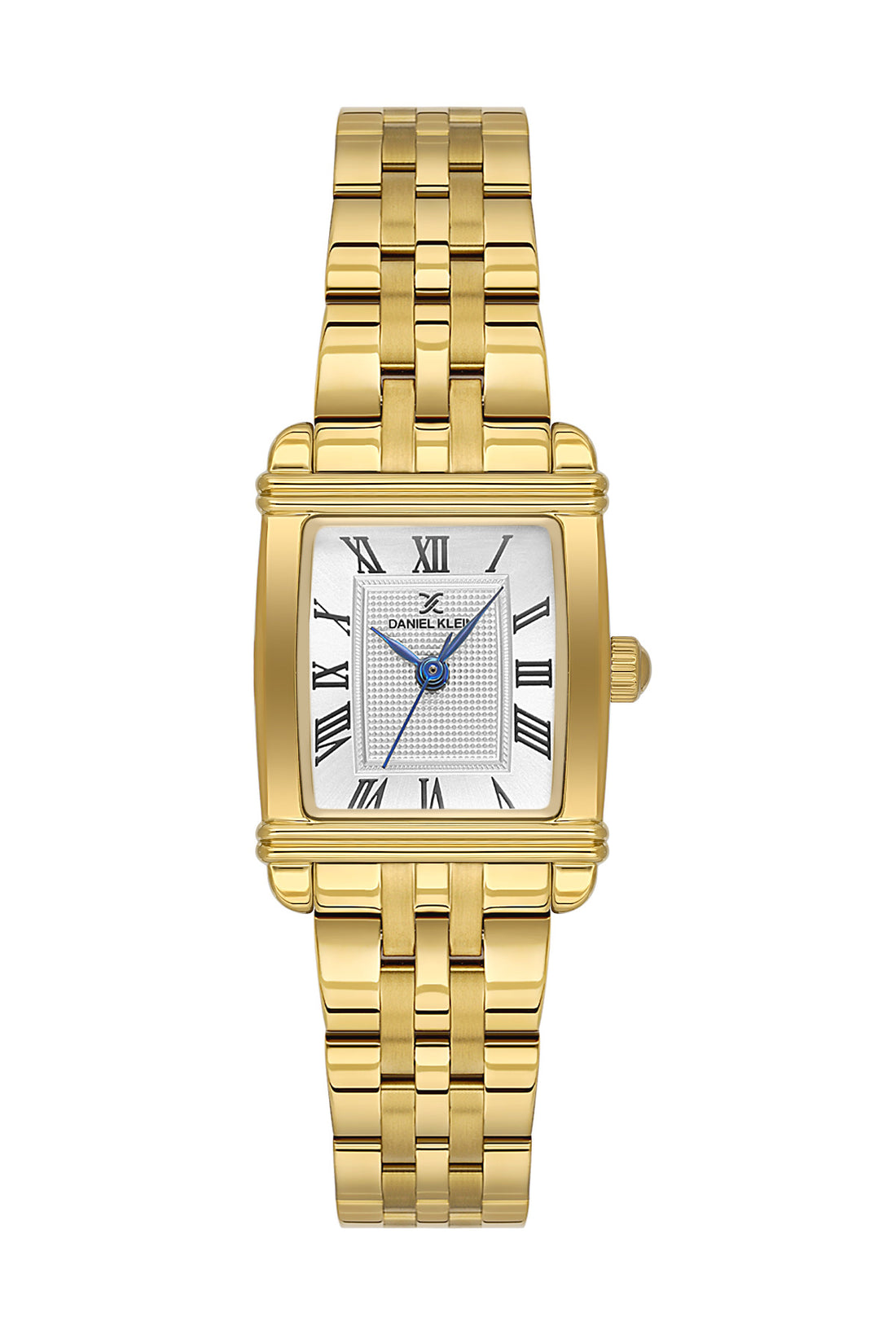 Daniel Klein Silver Dial Gold Strap Women’s Analog Watch DK.1.14115-2