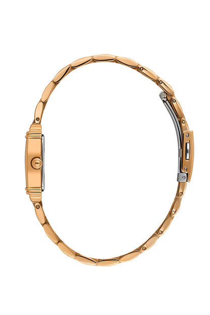 Daniel Klein Silver Dial Pink Rose Gold Strap Women’s Analog Watch DK.1.14115-5