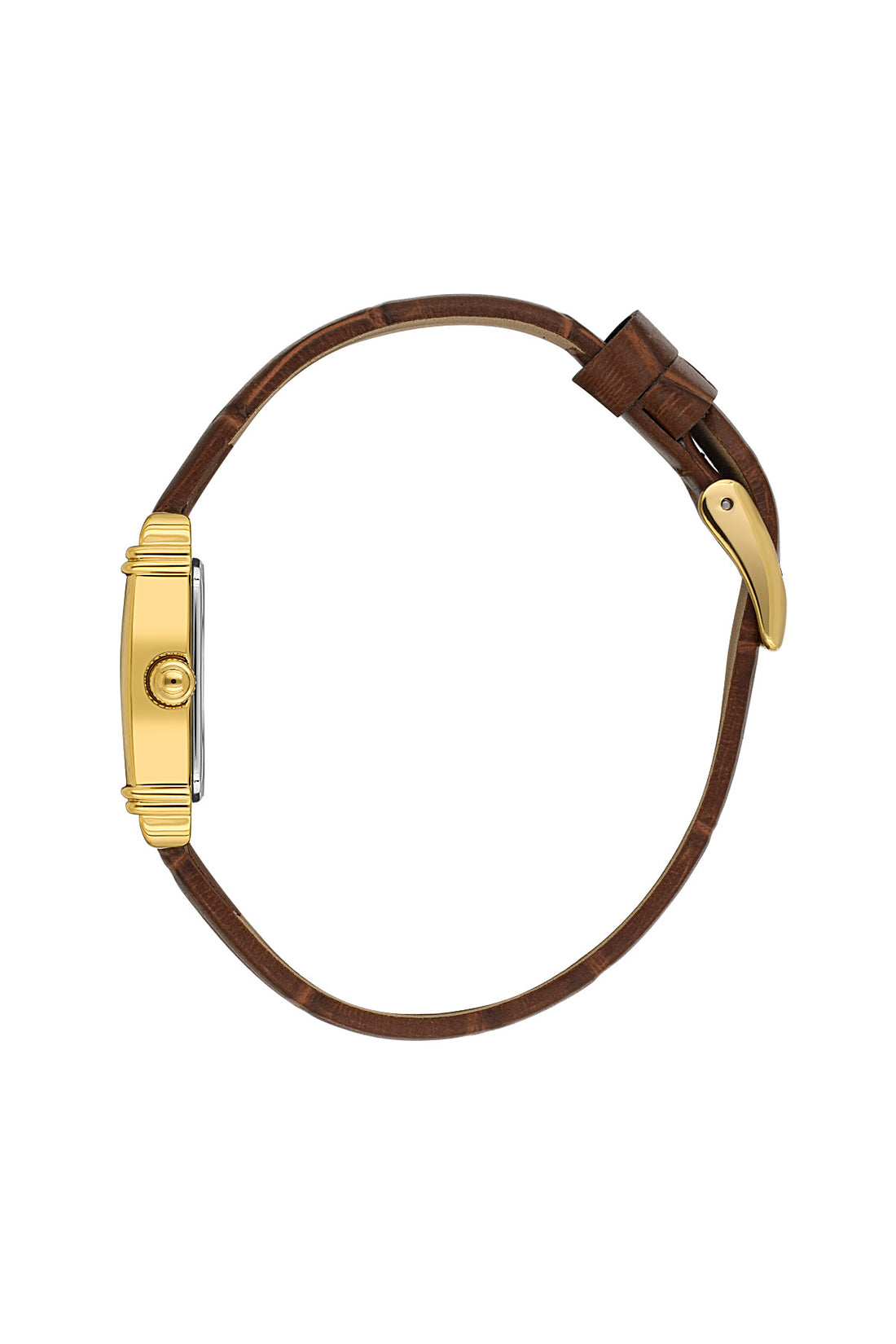 Daniel Klein Silver Dial Dark Brown Strap Women’s Analog Watch DK.1.14116-3