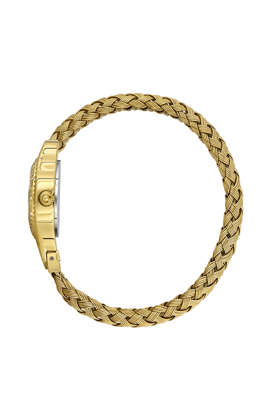 Daniel Klein White MOP Dial Gold Strap Women’s Analog Watch DK.1.14121-3