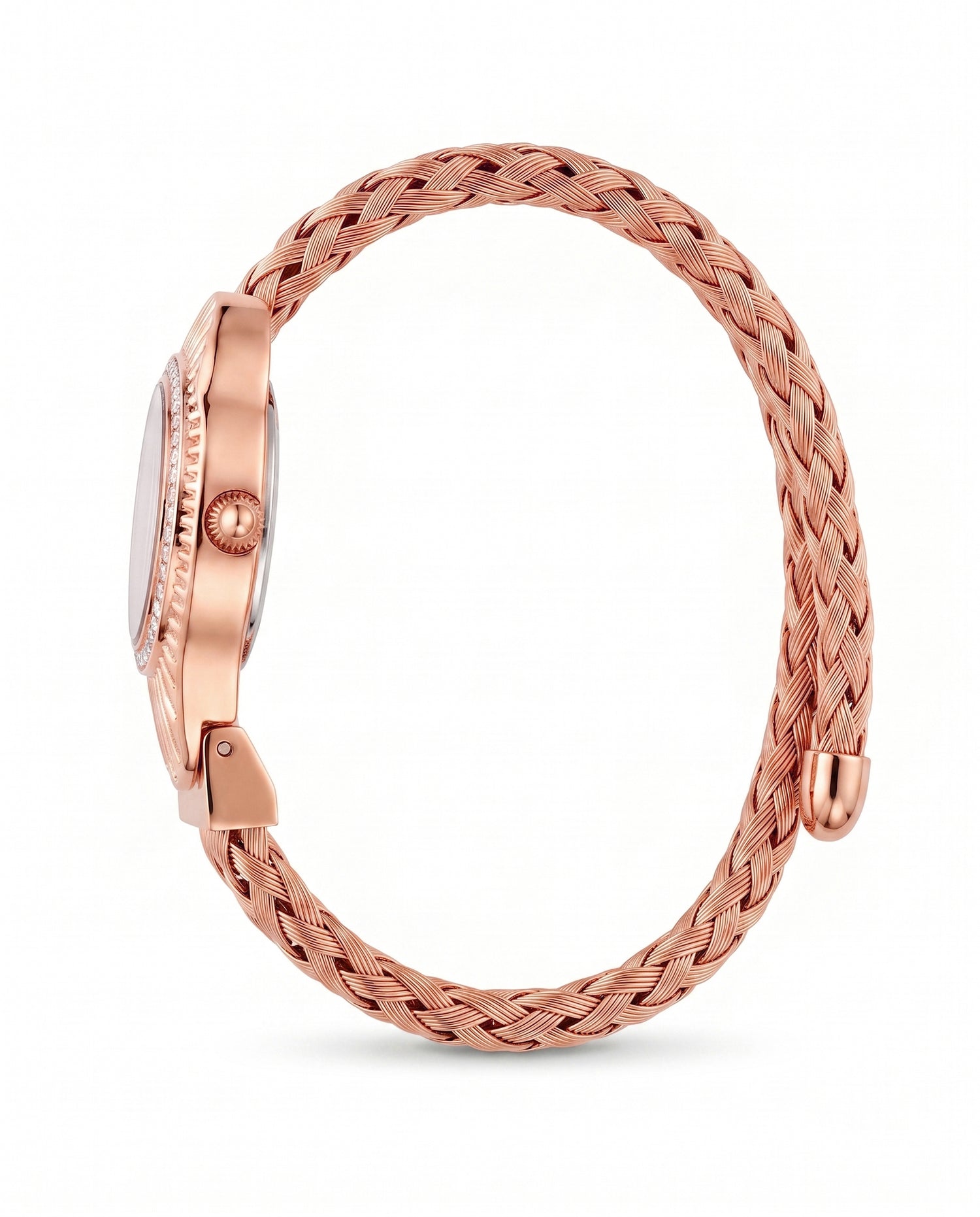 Daniel Klein Women Green Dial Rose Gold Bracelet Analog Watch DK.1.14121-6
