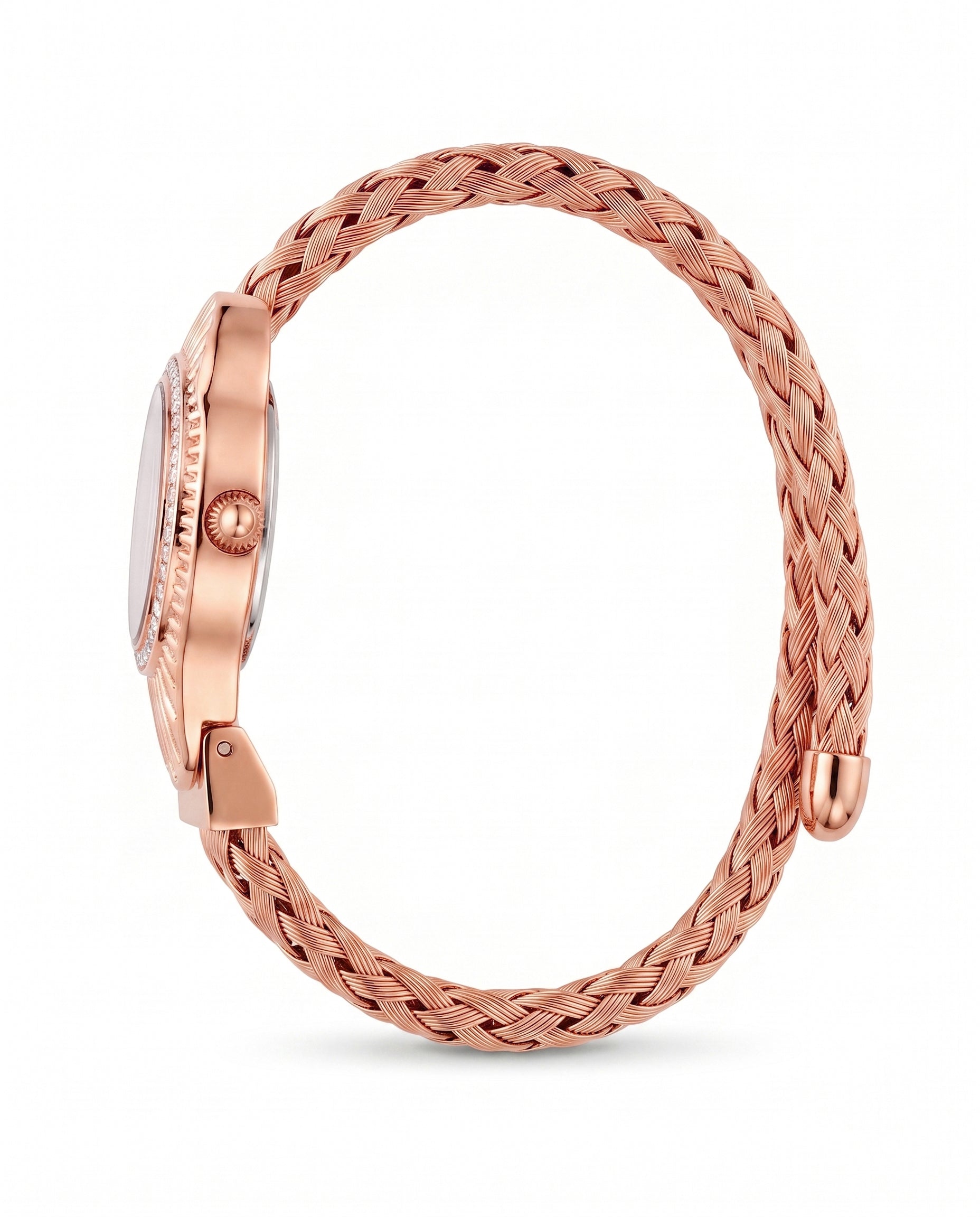 Daniel Klein Women Green Dial Rose Gold Bracelet Analog Watch DK.1.14121-6